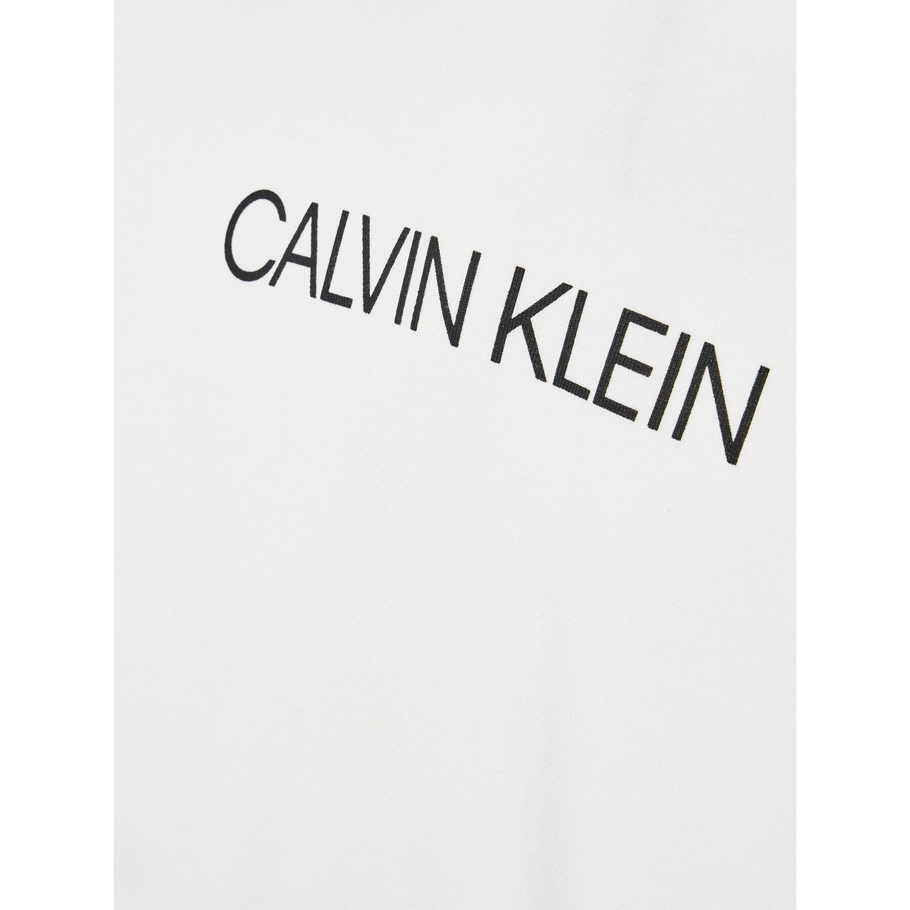 Calvin Klein Jeans Mikina Institutional Logo IU0IU00163 Bílá Regular Fit - Pepit.cz