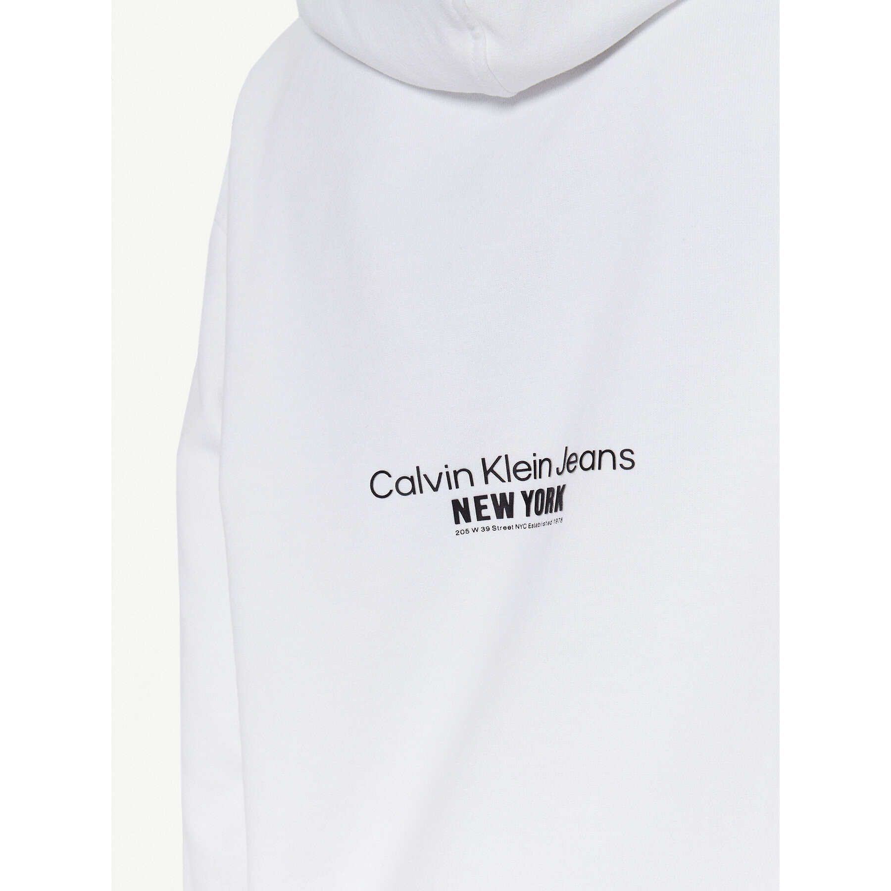 Calvin Klein Jeans Mikina J20J221153 Bílá Oversize - Pepit.cz