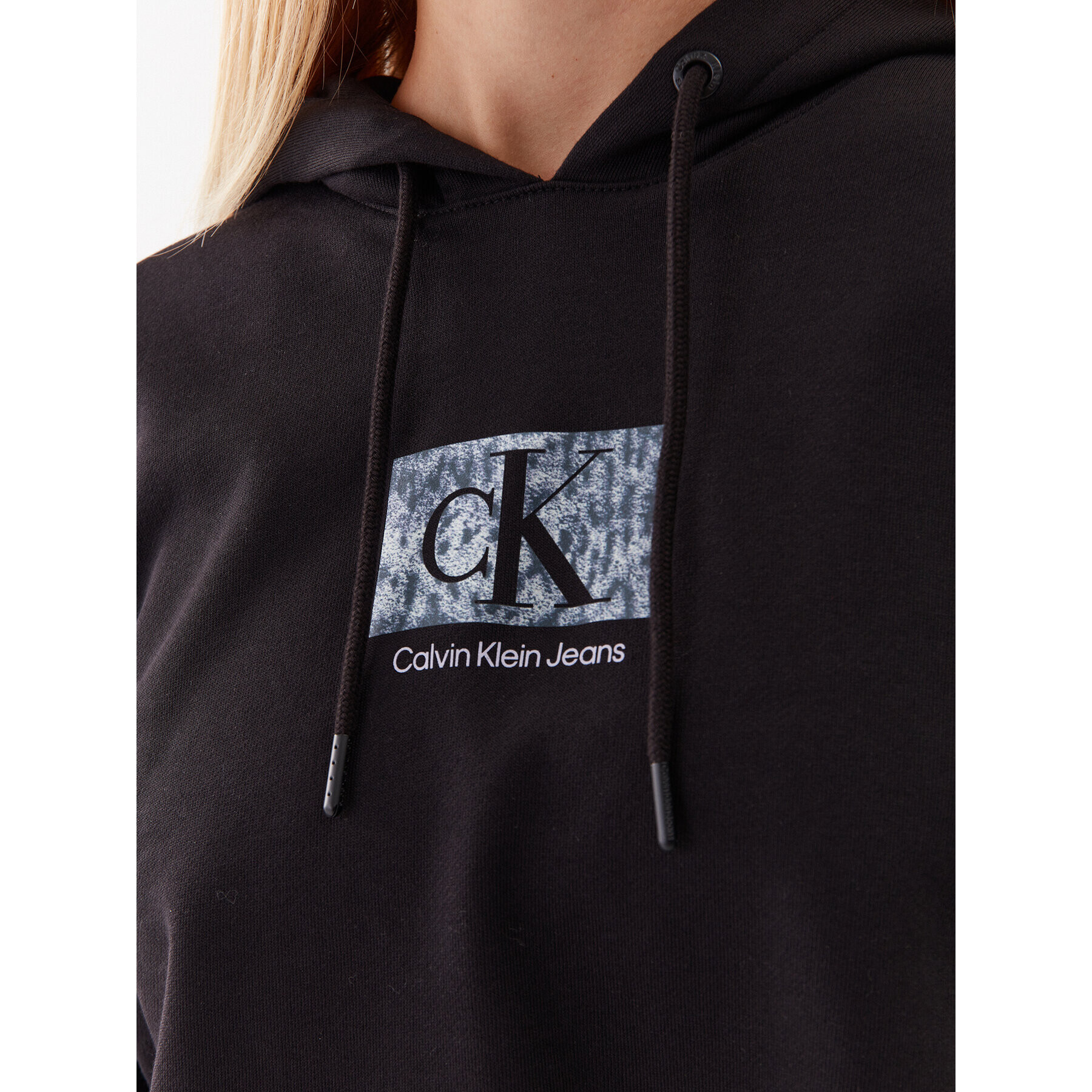 Calvin Klein Jeans Mikina J20J221332 Černá Regular Fit - Pepit.cz