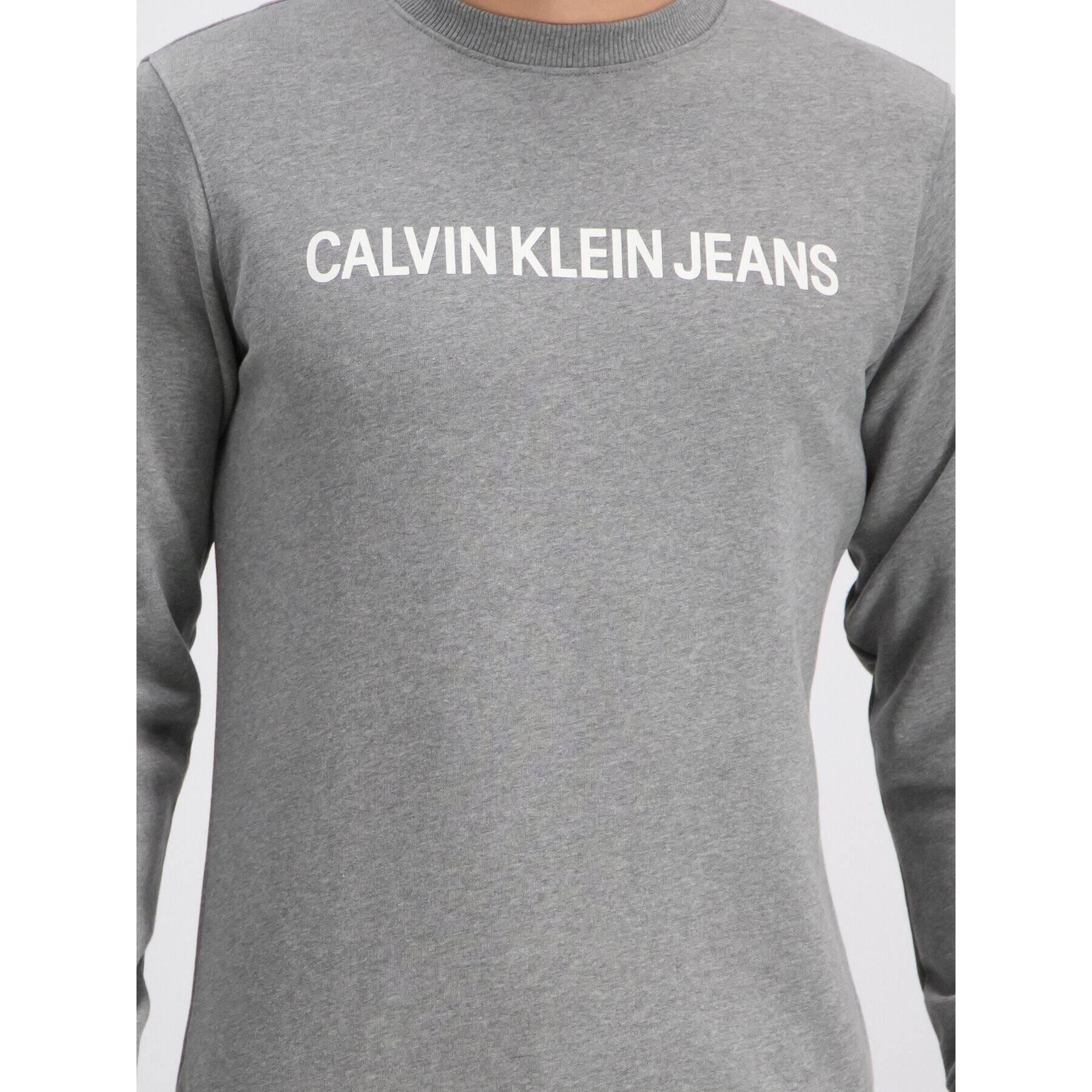 Calvin Klein Jeans Mikina J30J307757 Šedá Regular Fit - Pepit.cz