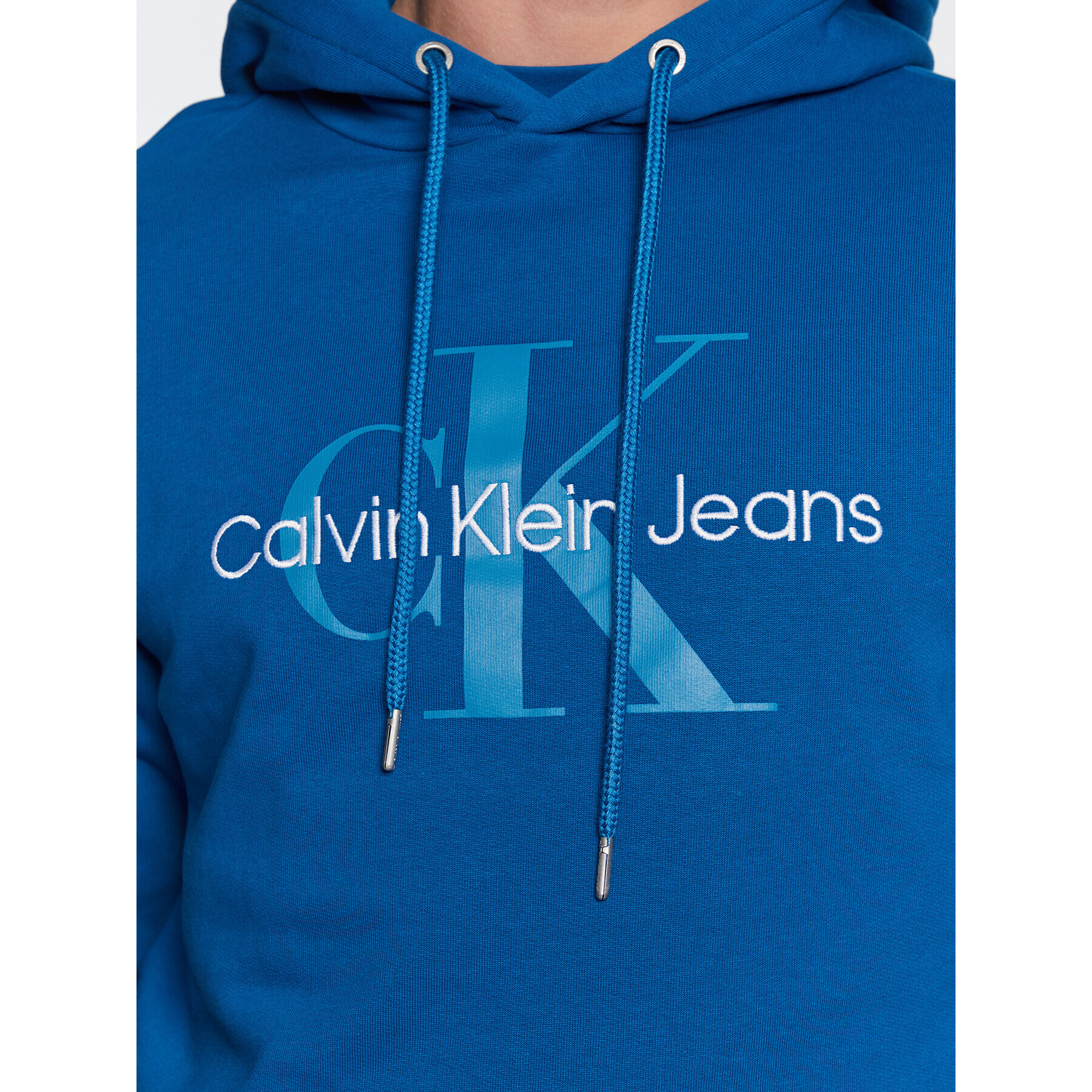 Calvin Klein Jeans Mikina J30J320805 Modrá Regular Fit - Pepit.cz