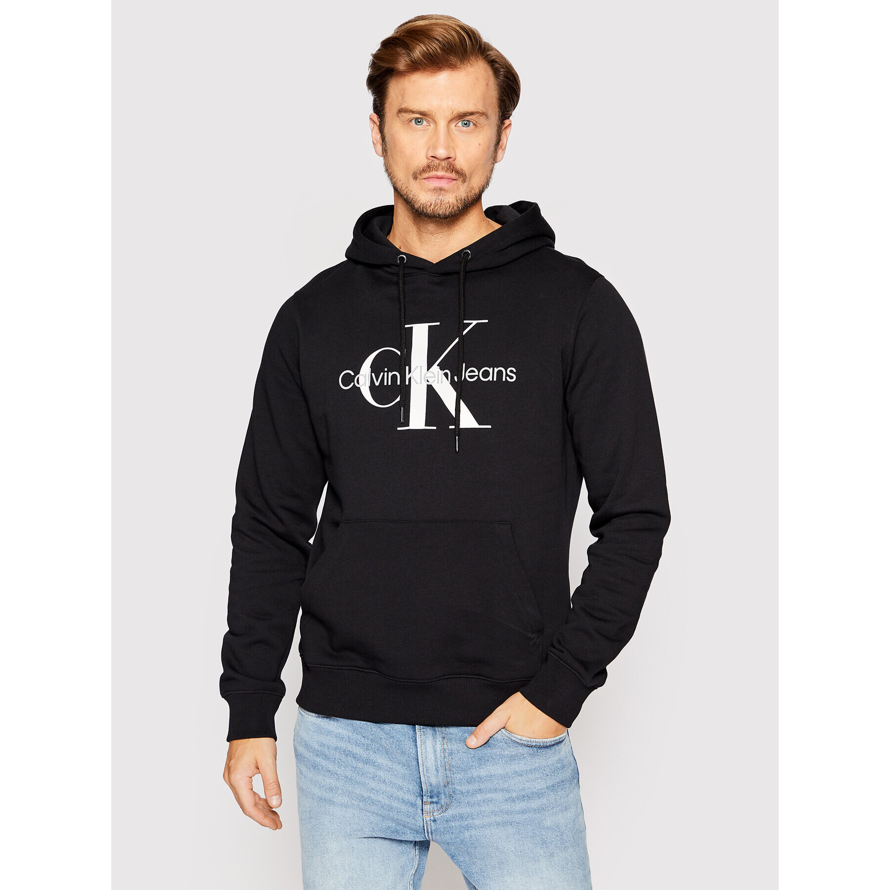 Calvin Klein Jeans Mikina J30J320934 Černá Regular Fit - Pepit.cz