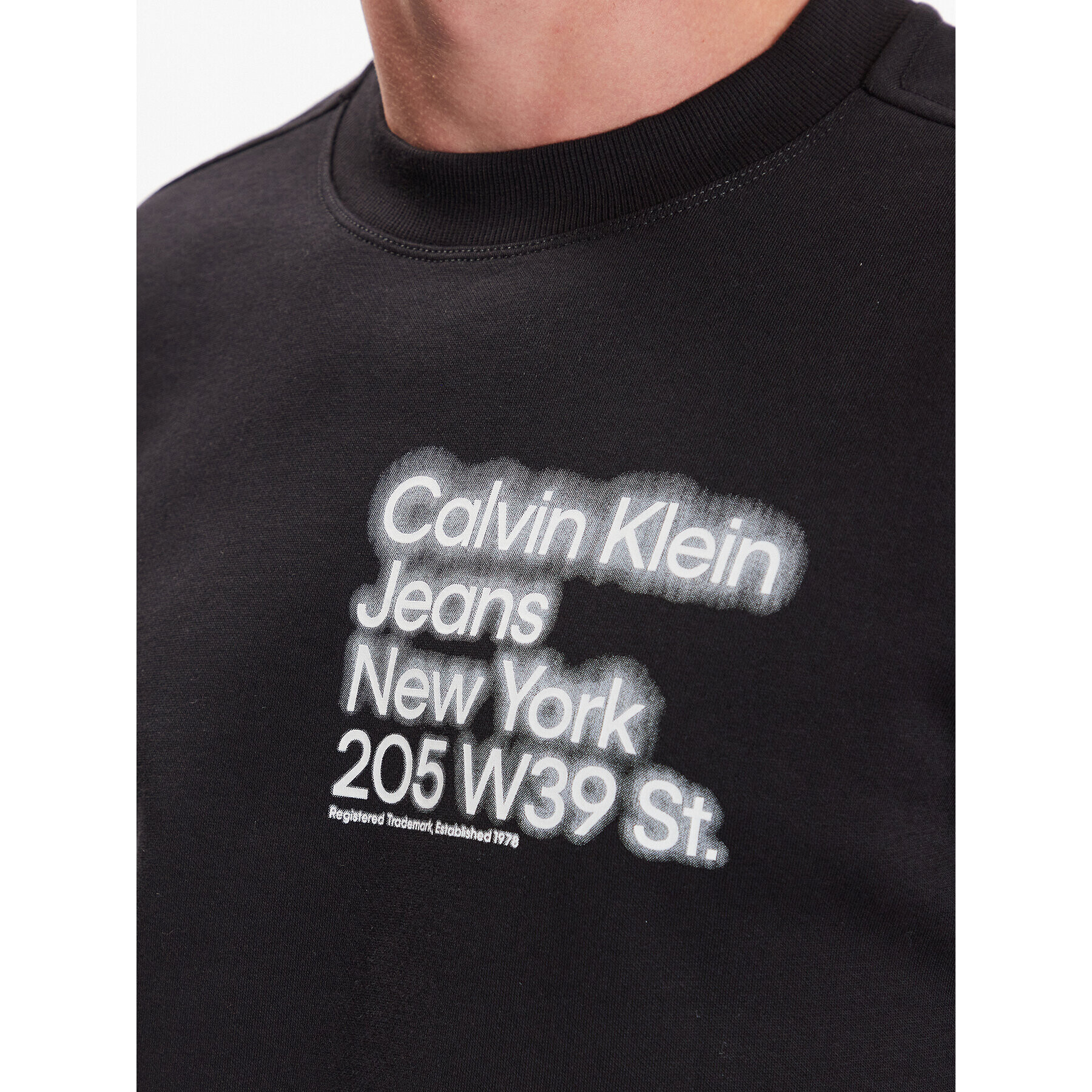 Calvin Klein Jeans Mikina J30J322888 Černá Regular Fit - Pepit.cz