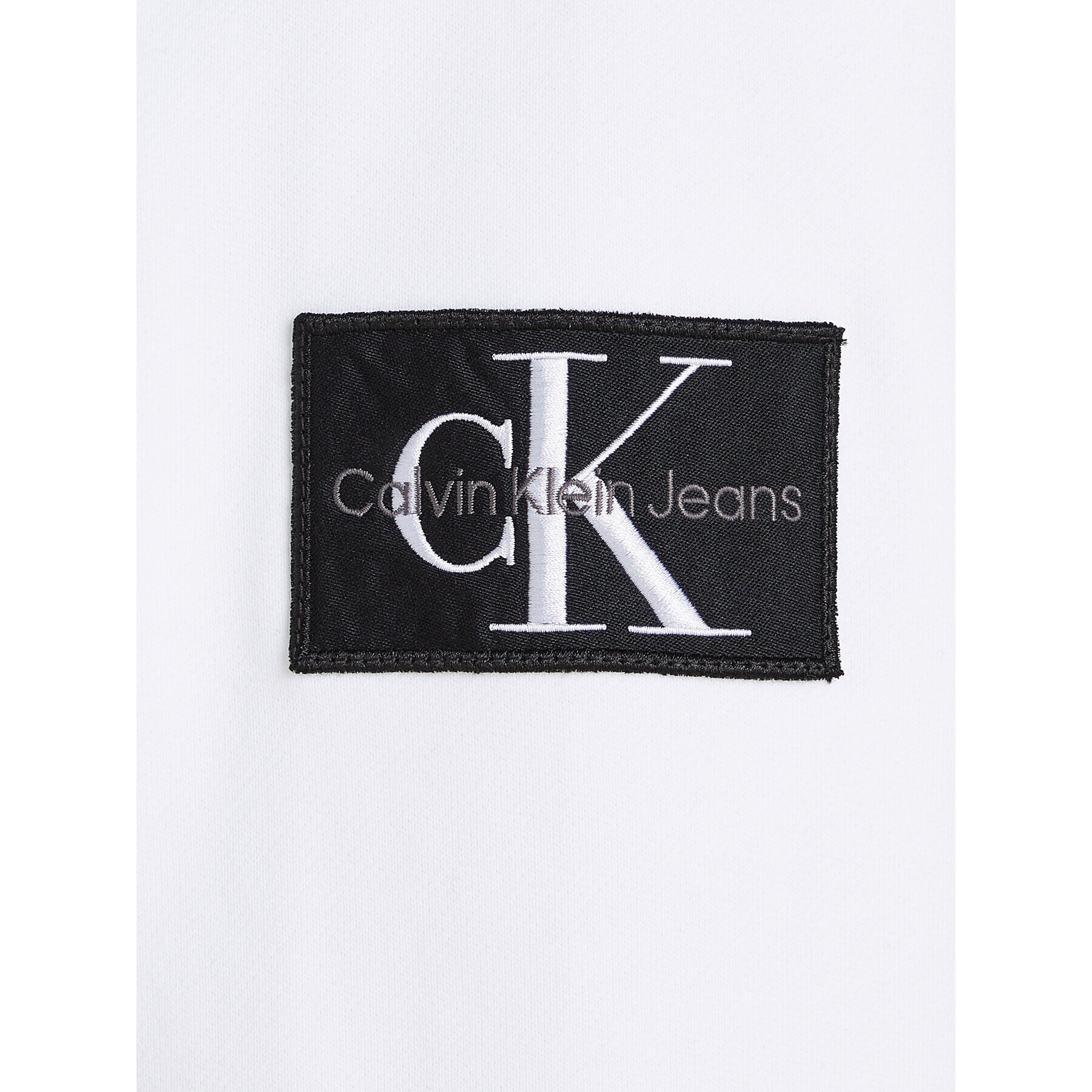 Calvin Klein Jeans Mikina J30J323430 Bílá Regular Fit - Pepit.cz