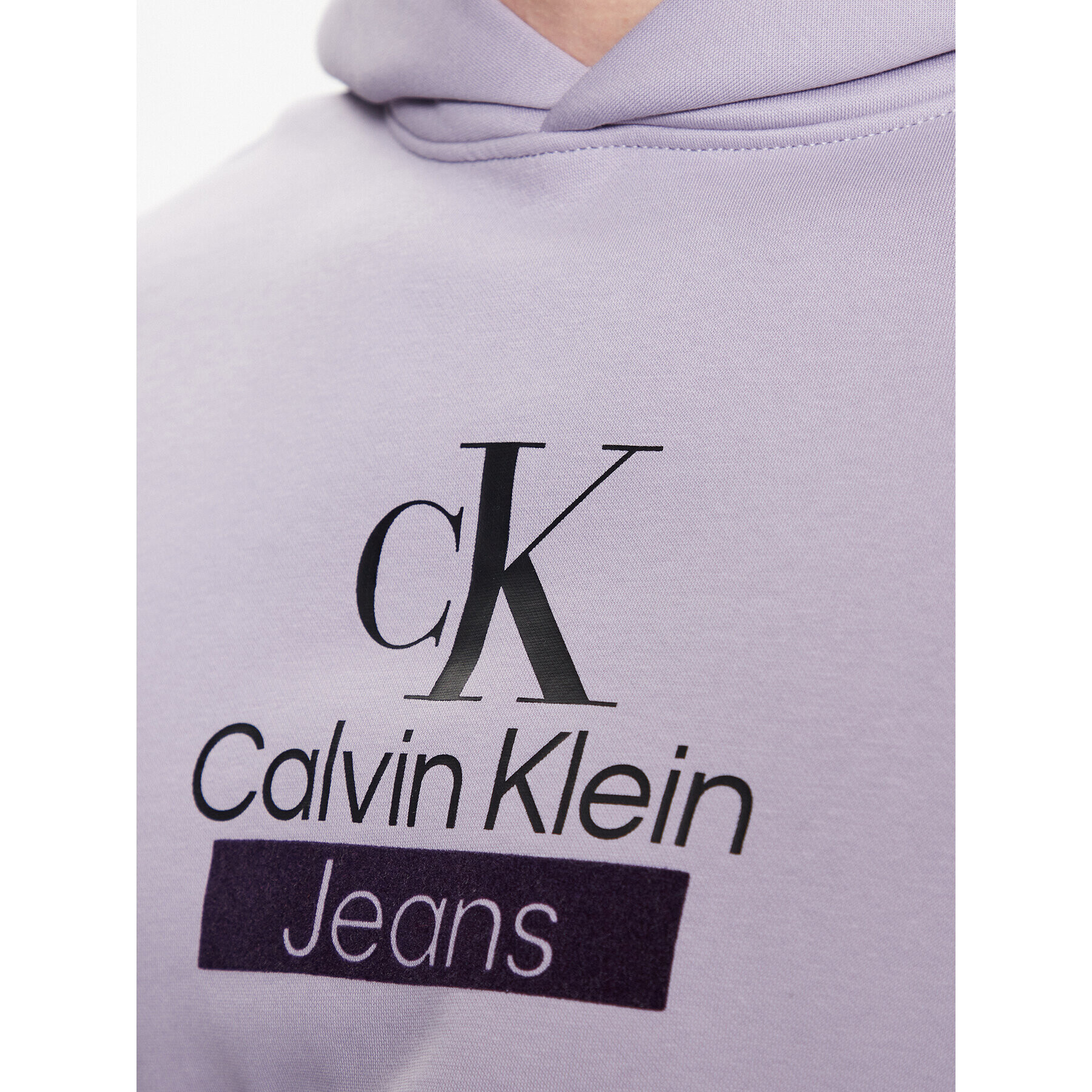 Calvin Klein Jeans Mikina J30J323762 Fialová Regular Fit - Pepit.cz