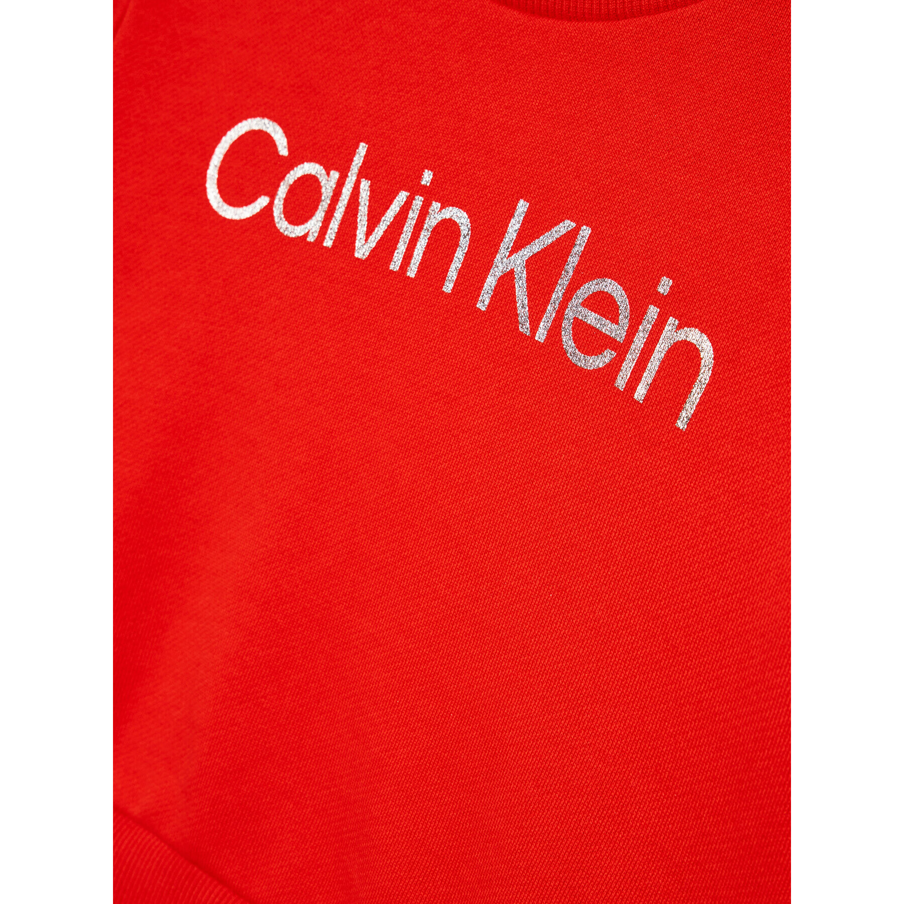 Calvin Klein Jeans Mikina Logo IG0IG01336 Červená Regular Fit - Pepit.cz