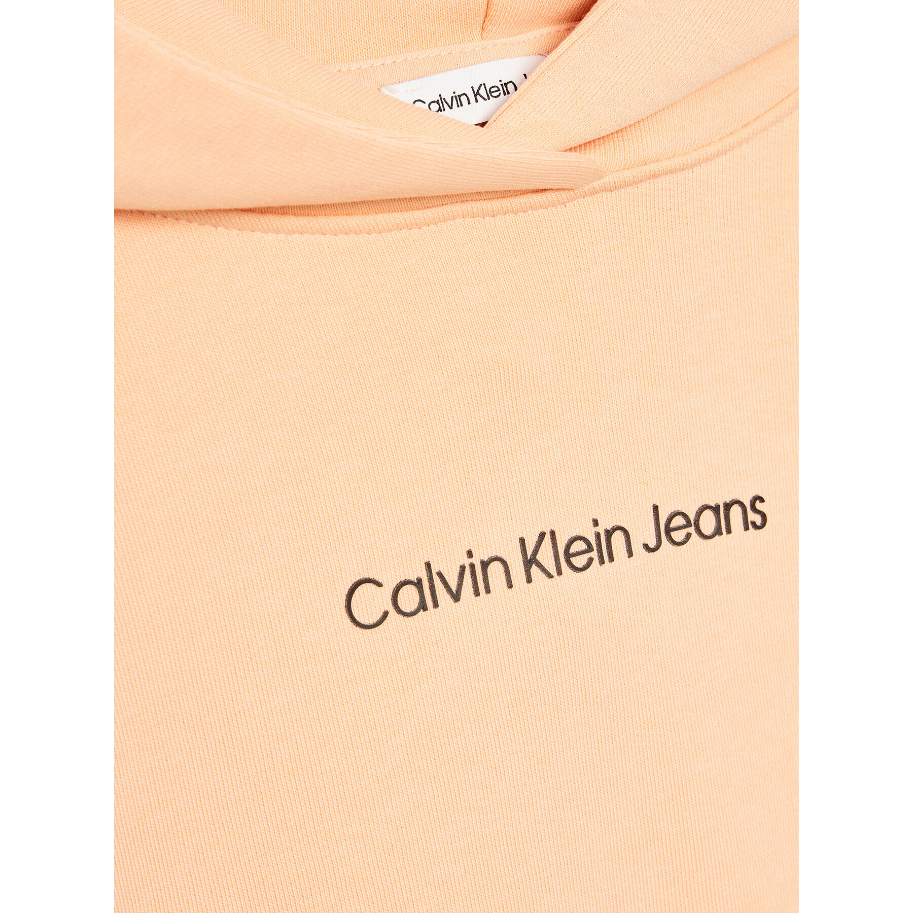 Calvin Klein Jeans Mikina Logo IG0IG01517 Oranžová Relaxed Fit - Pepit.cz