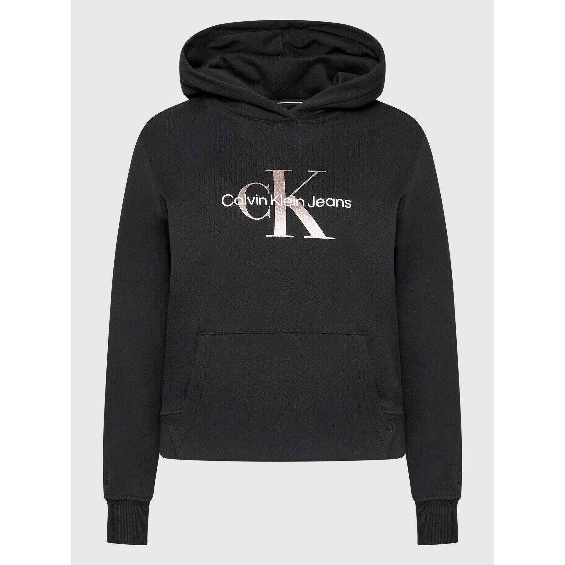 Calvin Klein Jeans Mikina Logo J20J217784 Černá Relaxed Fit - Pepit.cz