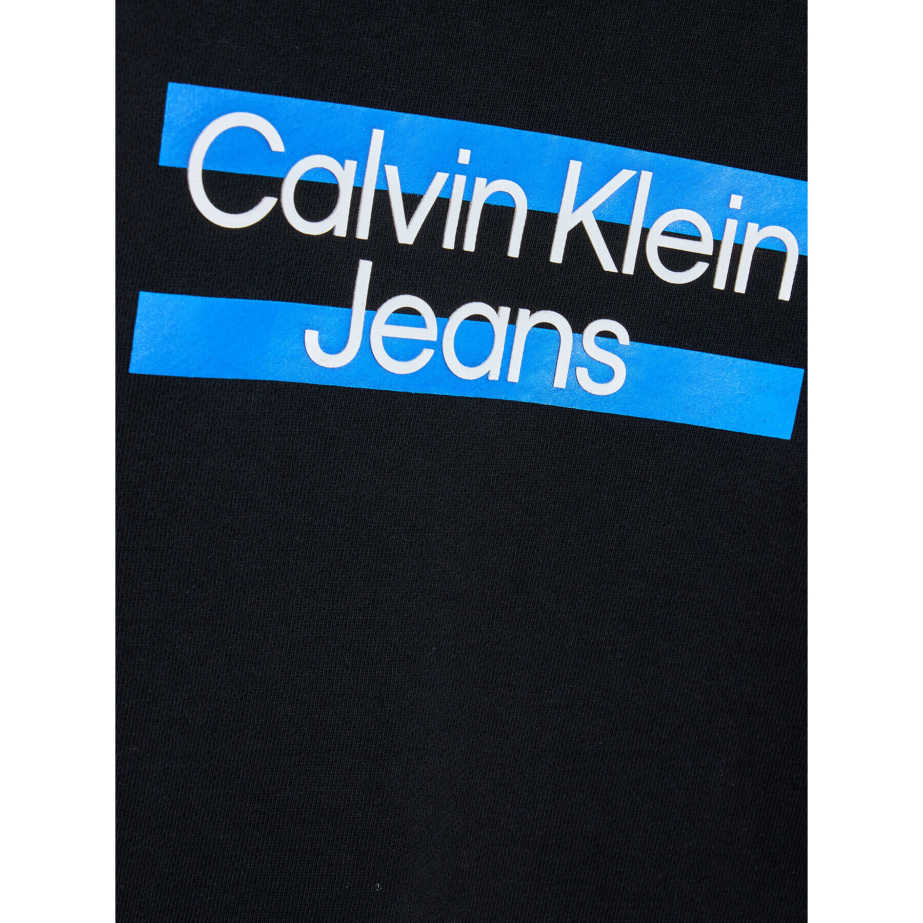 Calvin Klein Jeans Mikina Maxi Block Logo IB0IB01627 Černá Regular Fit - Pepit.cz