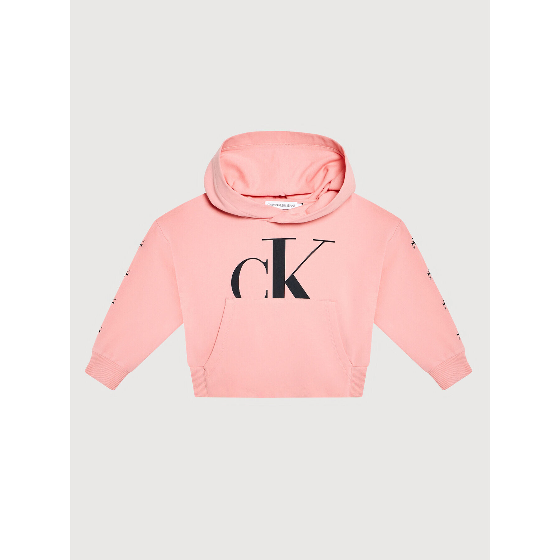 Calvin Klein Jeans Mikina Mini Monogram IG0IG01007 Růžová Regular Fit - Pepit.cz