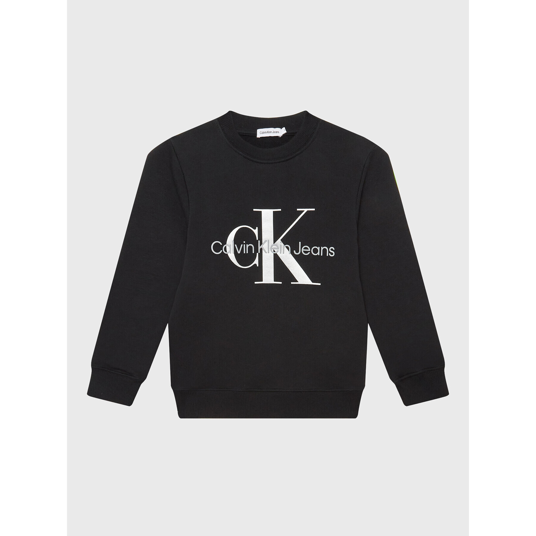 Calvin Klein Jeans Mikina Monogram Logo IU0IU00265 Černá Regular Fit - Pepit.cz