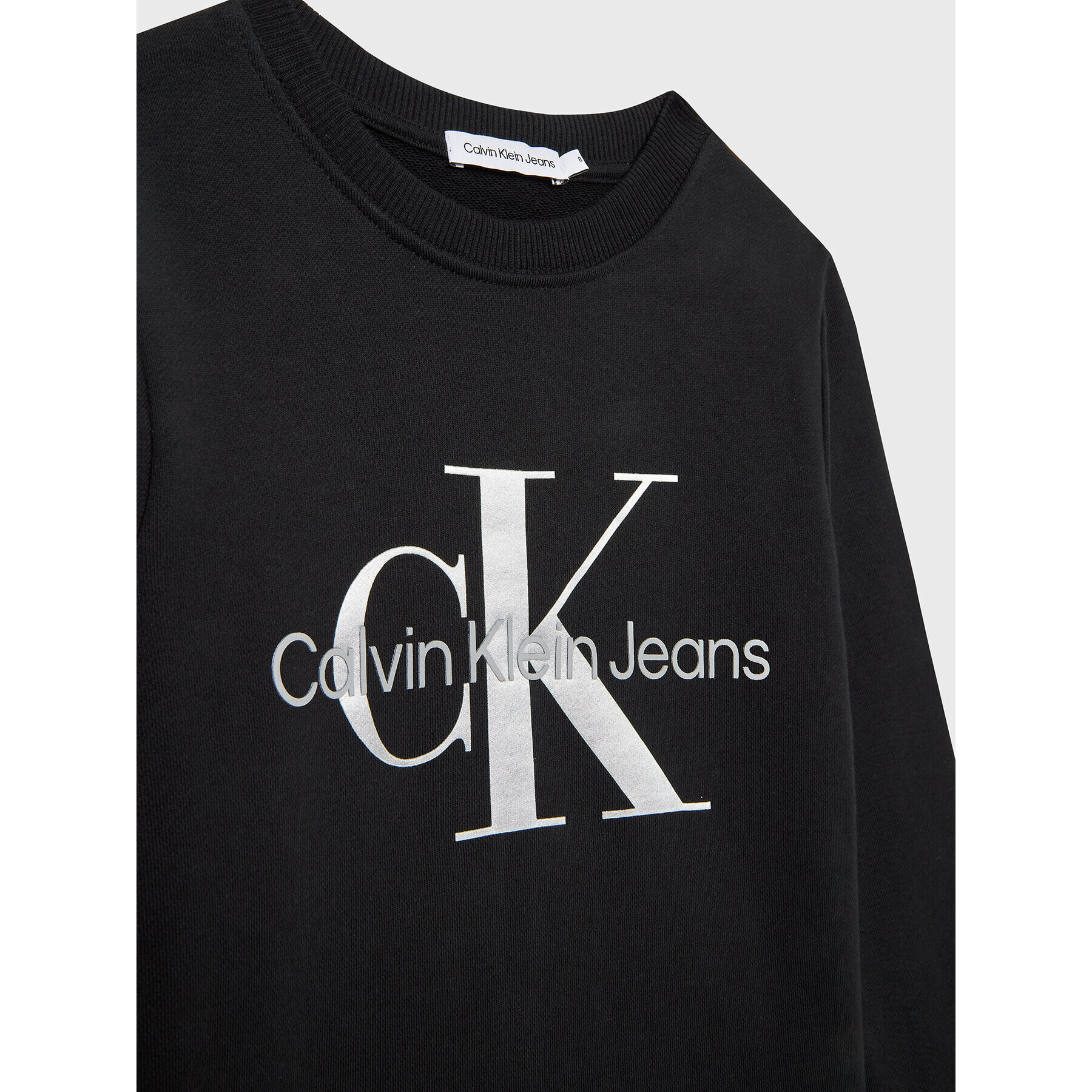 Calvin Klein Jeans Mikina Monogram Logo IU0IU00265 Černá Regular Fit - Pepit.cz