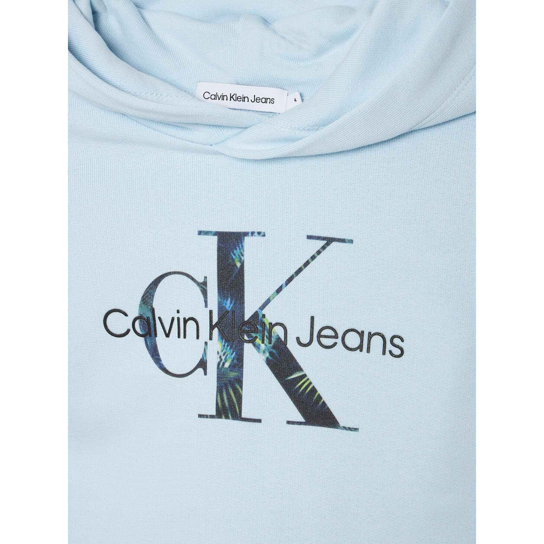 Calvin Klein Jeans Mikina Palm Monogram IB0IB01238 Modrá Regular Fit - Pepit.cz