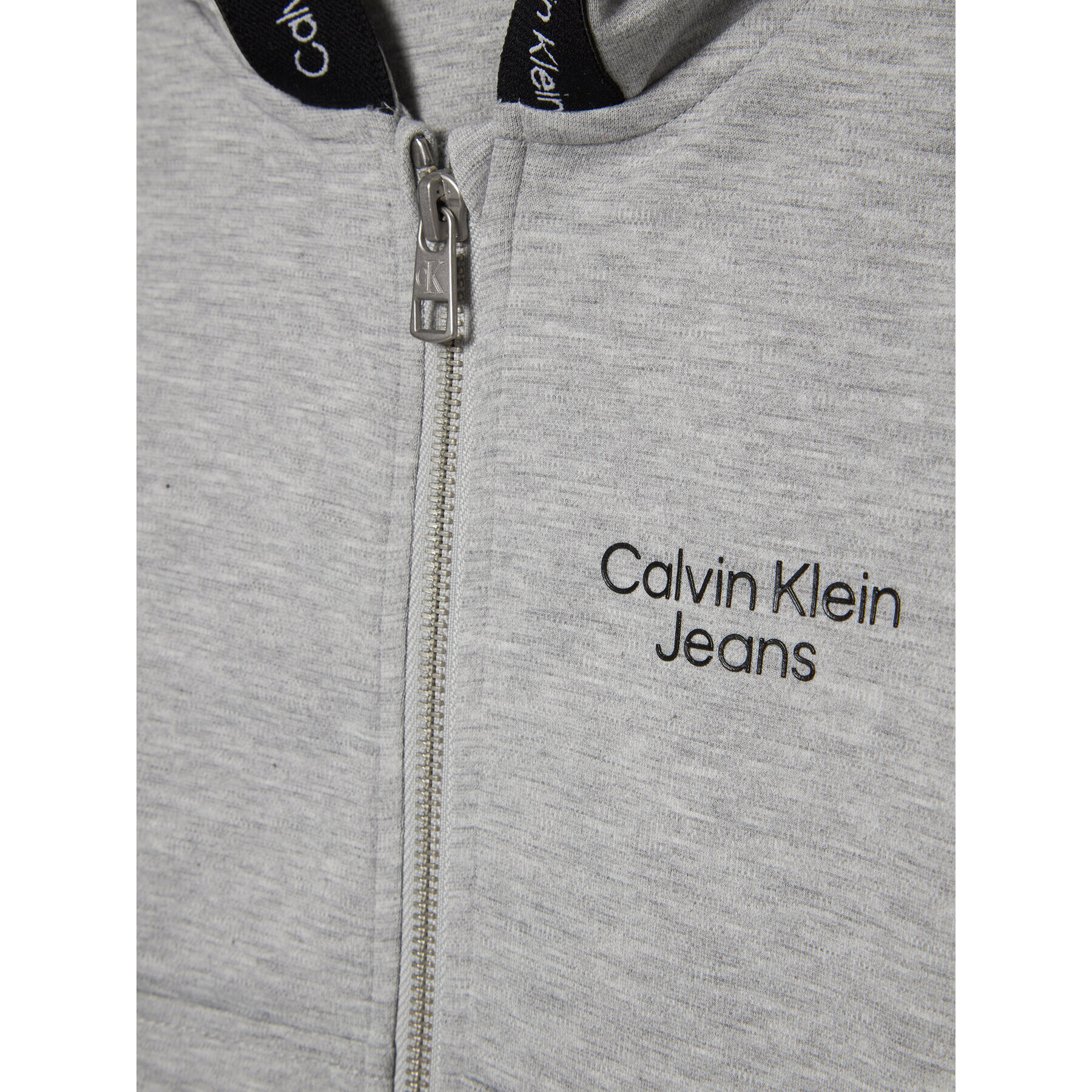 Calvin Klein Jeans Mikina Punto Logo IB0IB01169 Šedá Regular Fit - Pepit.cz