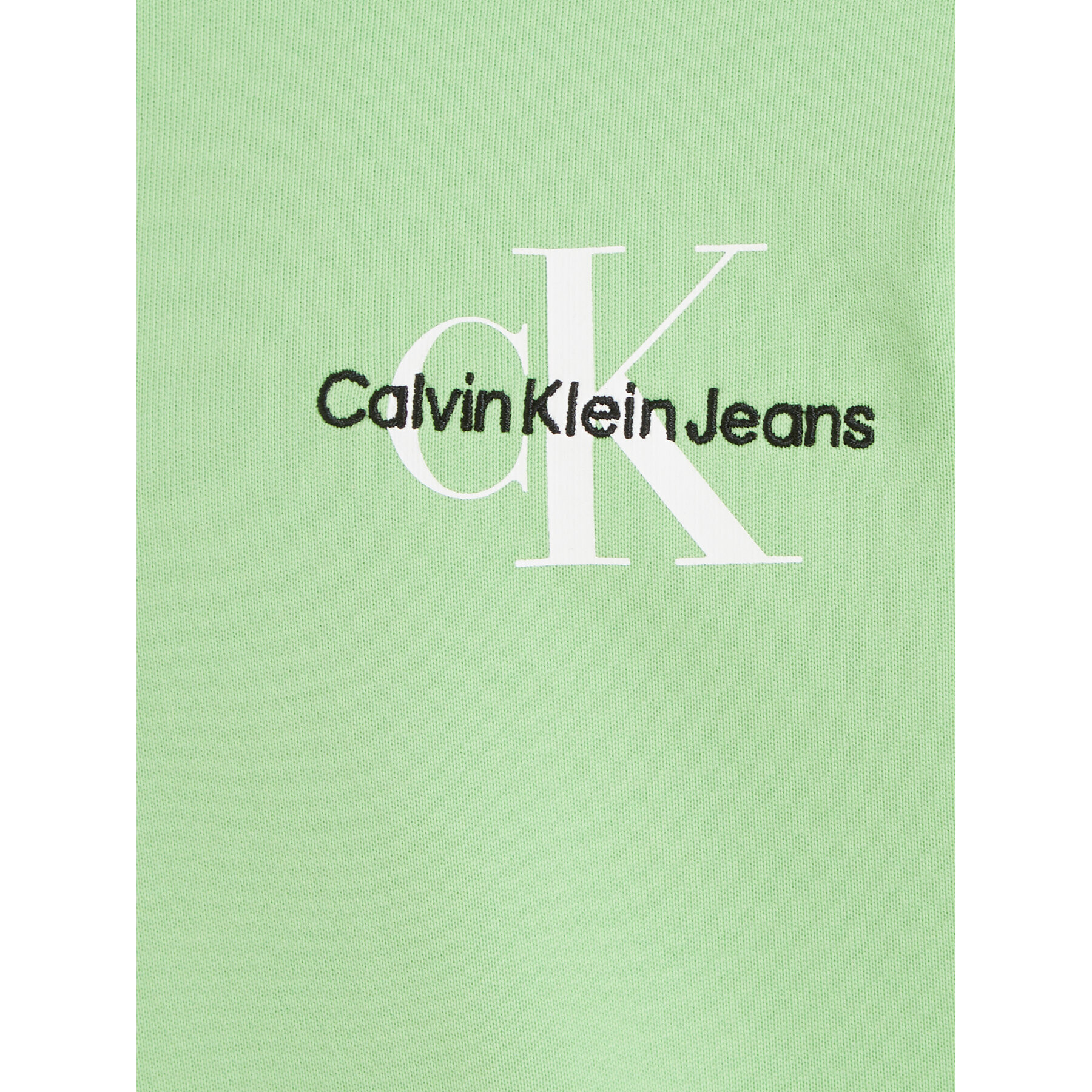 Calvin Klein Jeans Mikina Small Monogram IU0IU00266 Zelená Regular Fit - Pepit.cz