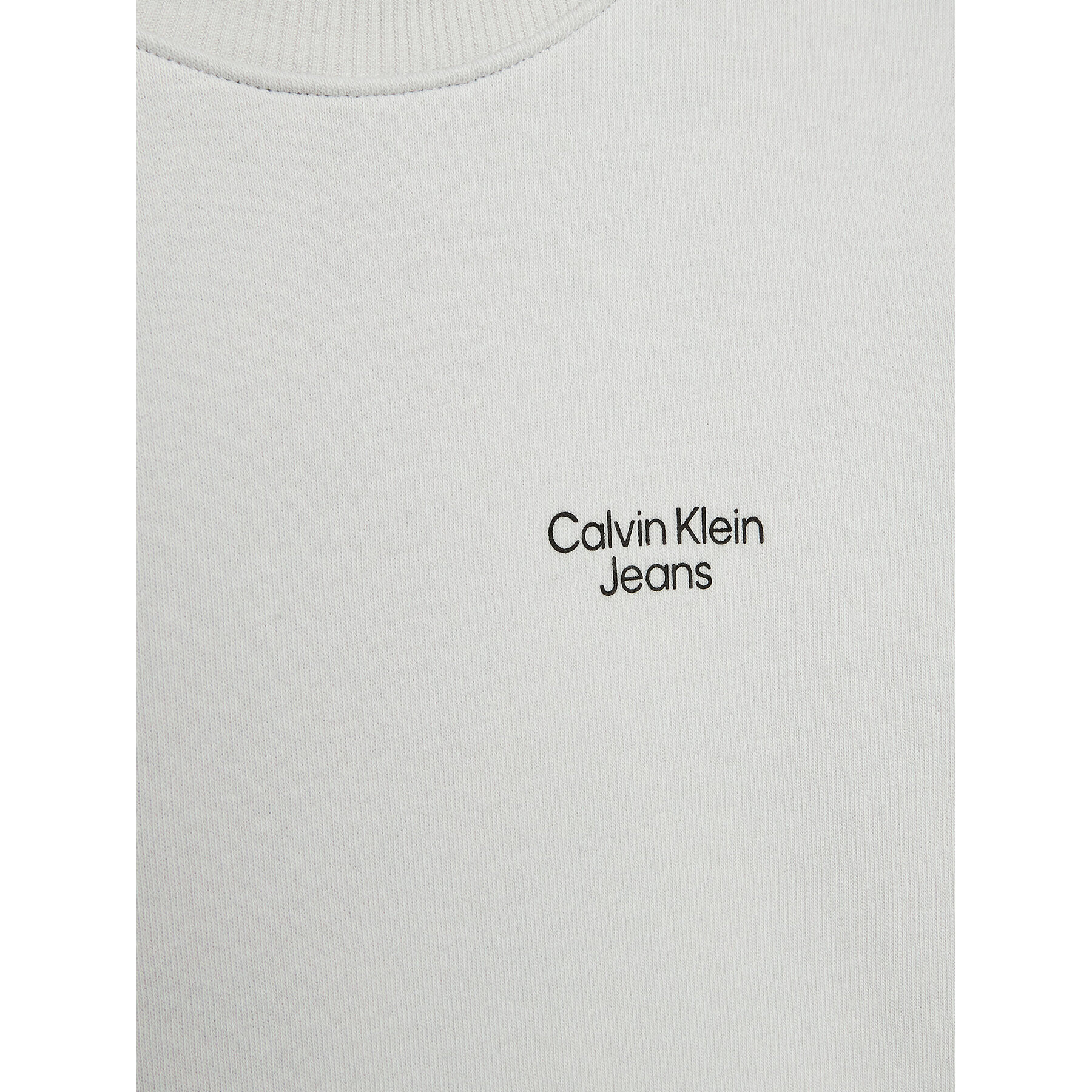 Calvin Klein Jeans Mikina Stack Logo IB0IB01292 Šedá Regular Fit - Pepit.cz