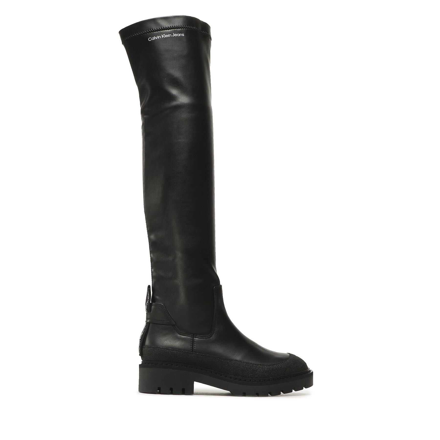 Calvin Klein Jeans Mušketýrky Combat Knee Boot YW0YW00737 Černá - Pepit.cz