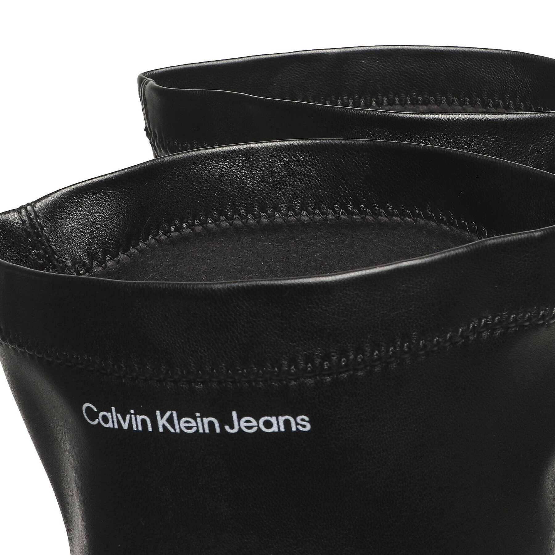 Calvin Klein Jeans Mušketýrky Combat Knee Boot YW0YW00737 Černá - Pepit.cz