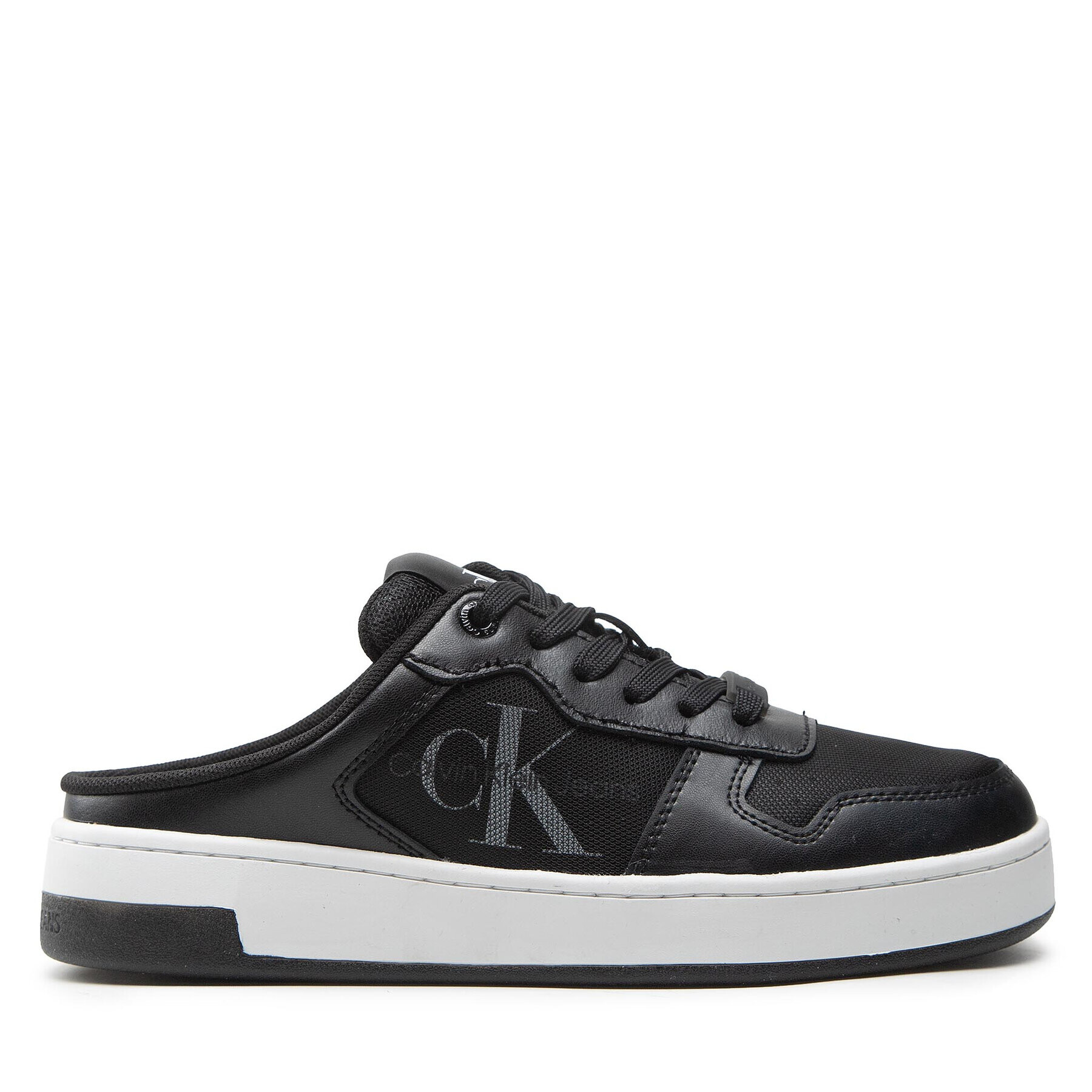 Calvin Klein Jeans Nazouváky Cupsole Laceup Basket Sabot YW0YW00693 Černá - Pepit.cz