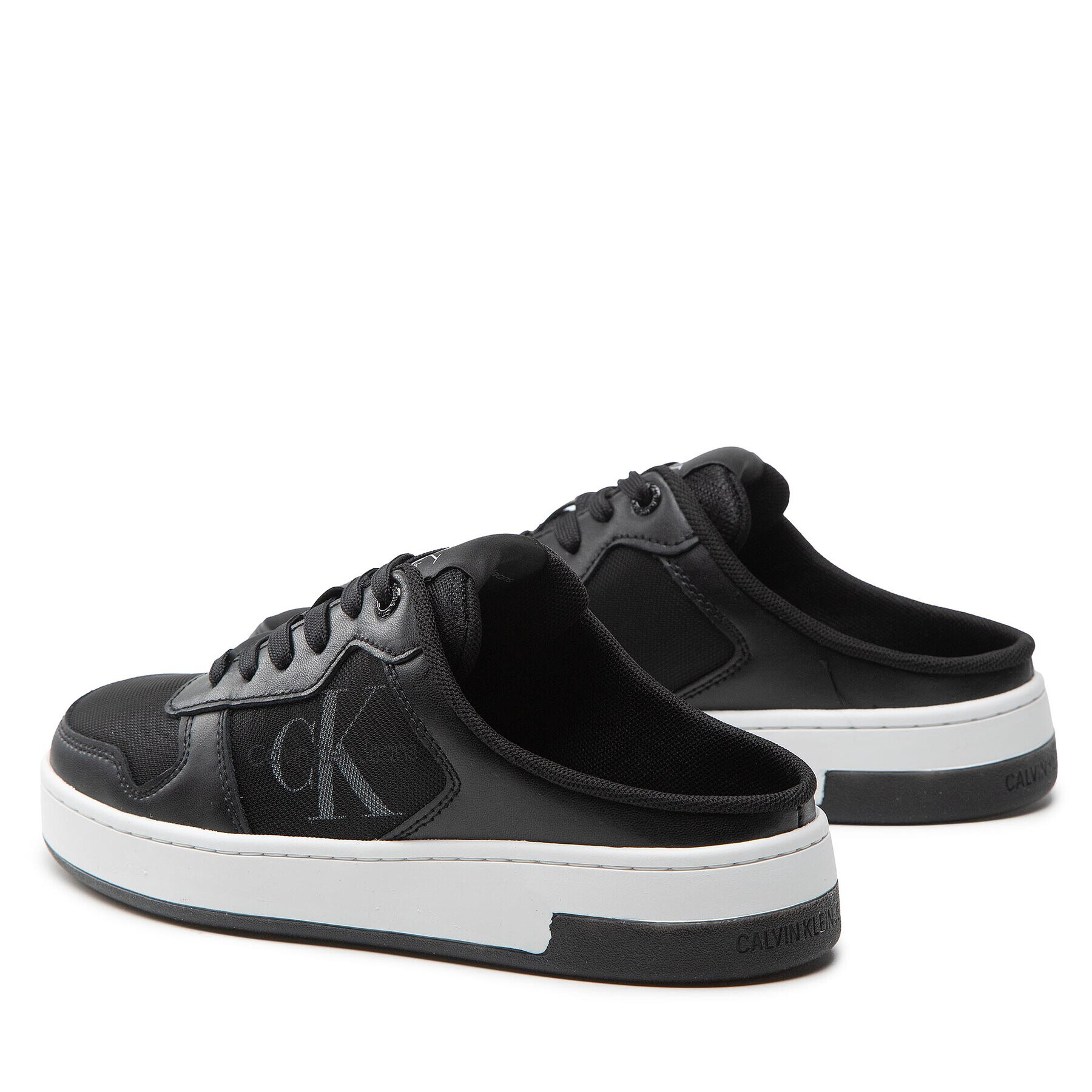 Calvin Klein Jeans Nazouváky Cupsole Laceup Basket Sabot YW0YW00693 Černá - Pepit.cz