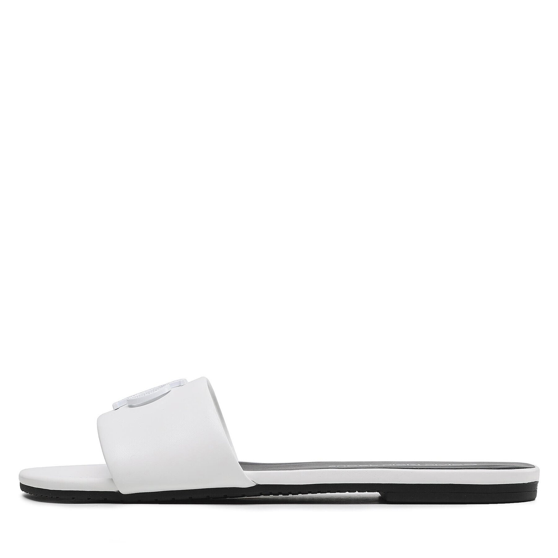 Calvin Klein Jeans Nazouváky Flat Sandal Slide Hw YW0YW00952 Bílá - Pepit.cz