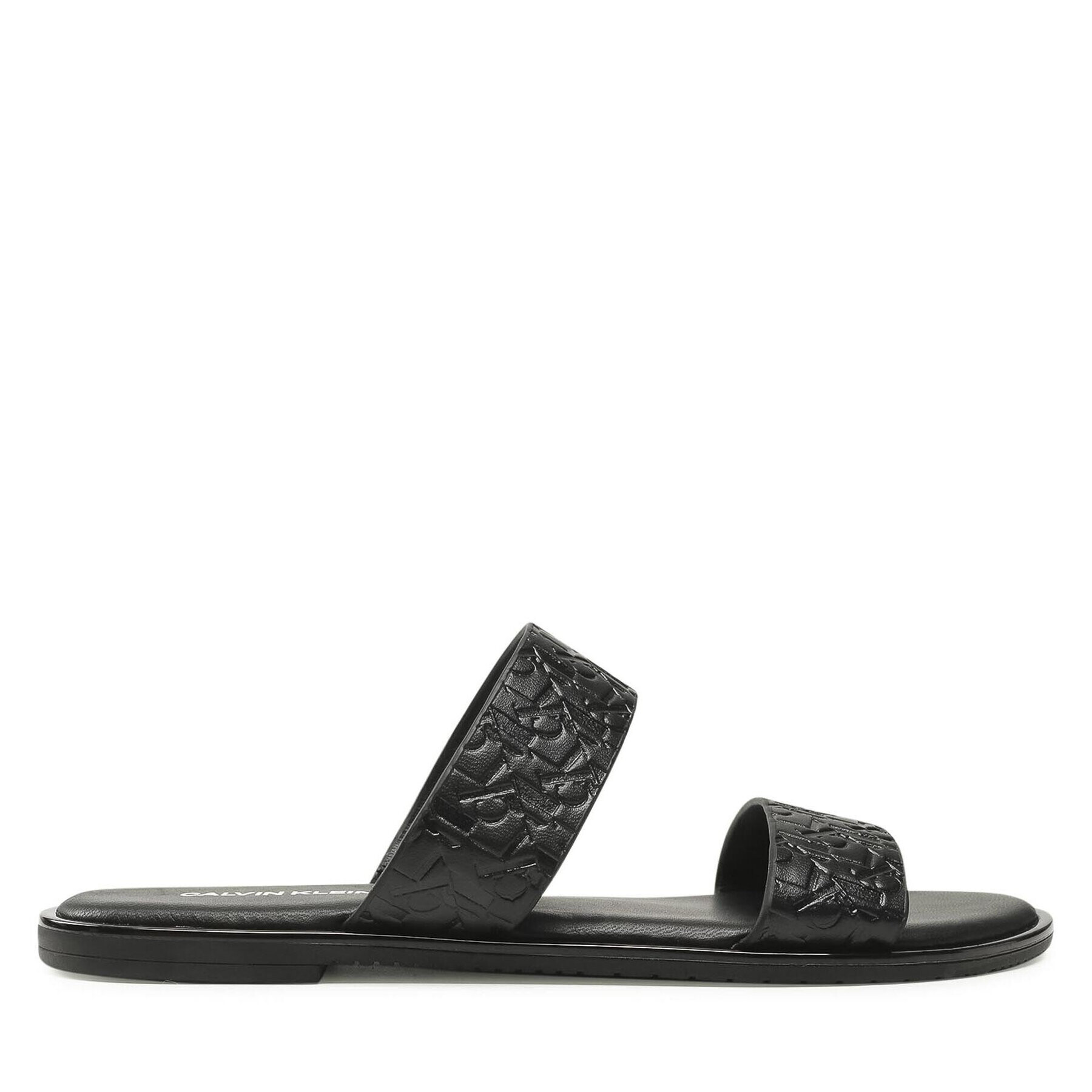 Calvin Klein Jeans Nazouváky Flat Sandal Twostraps Em Pa-Pl YW0YW00141 Černá - Pepit.cz