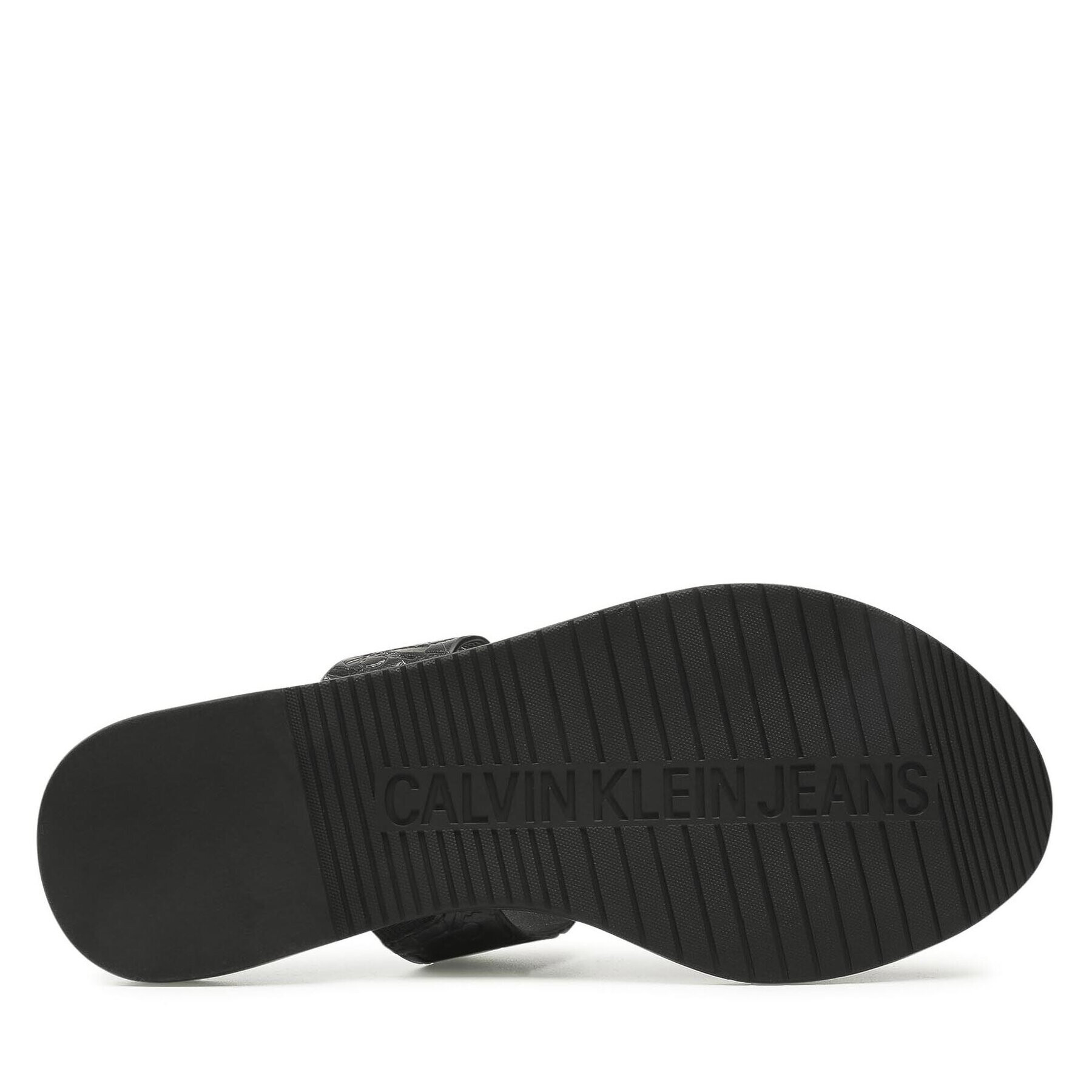 Calvin Klein Jeans Nazouváky Flat Sandal Twostraps Em Pa-Pl YW0YW00141 Černá - Pepit.cz