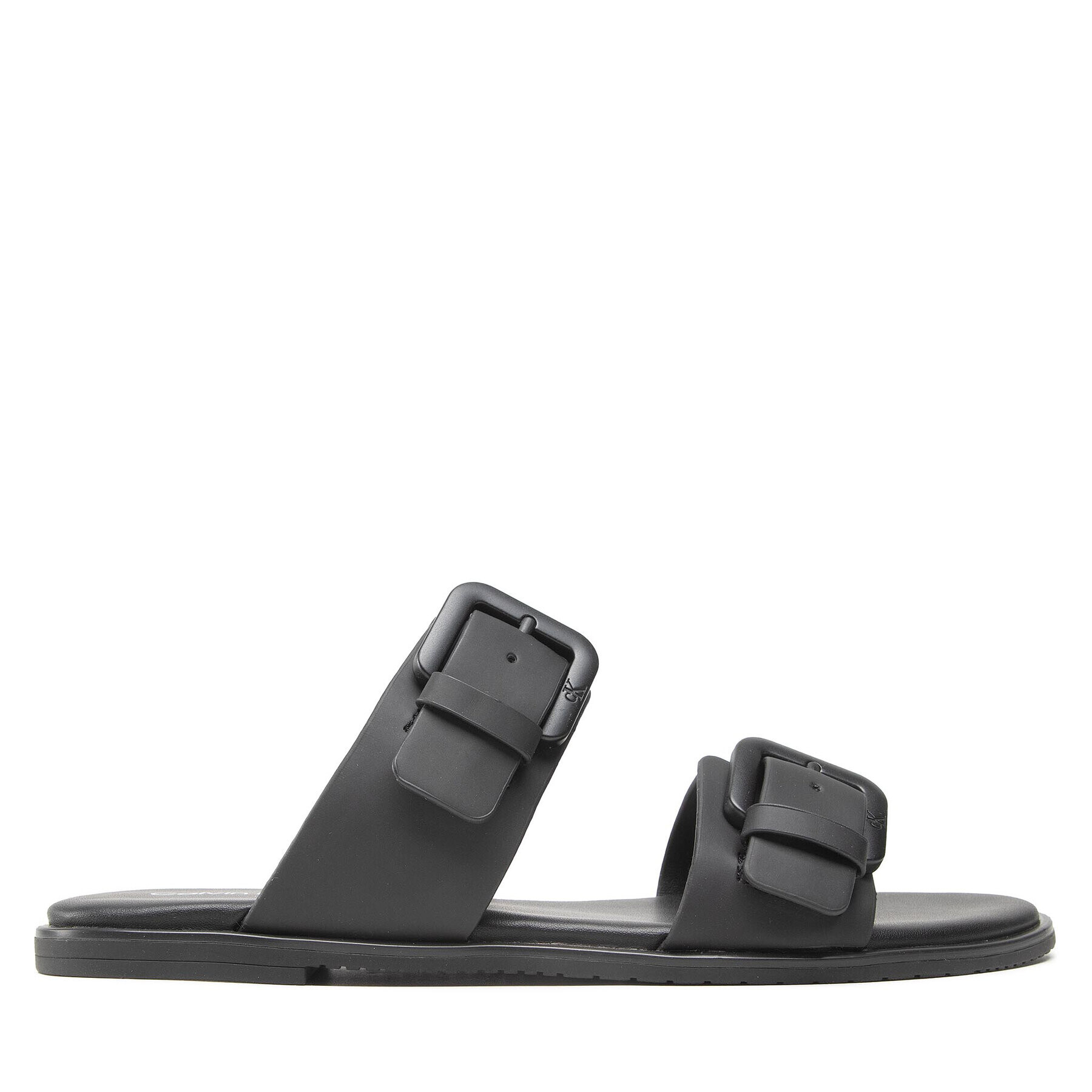 Calvin Klein Jeans Nazouváky Flat Sandal Twostrips Rub YW0YW00537 Černá - Pepit.cz