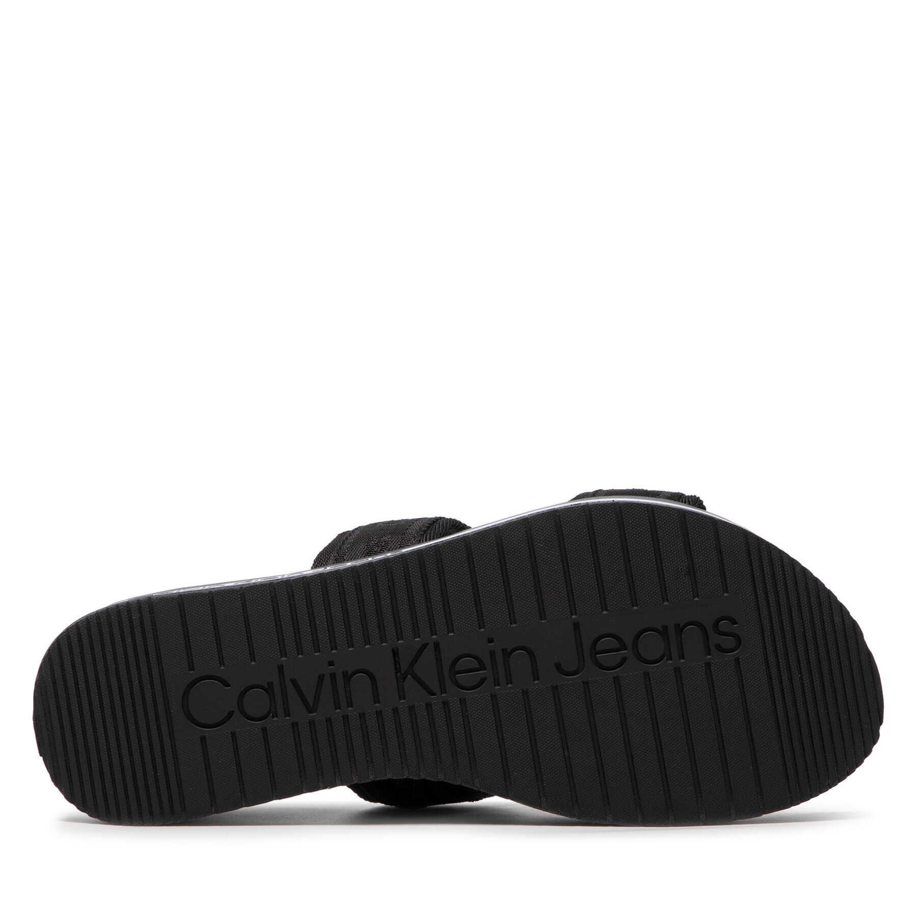 Calvin Klein Jeans Nazouváky Flatform Sandal Twostraps YW0YW00561 Černá - Pepit.cz