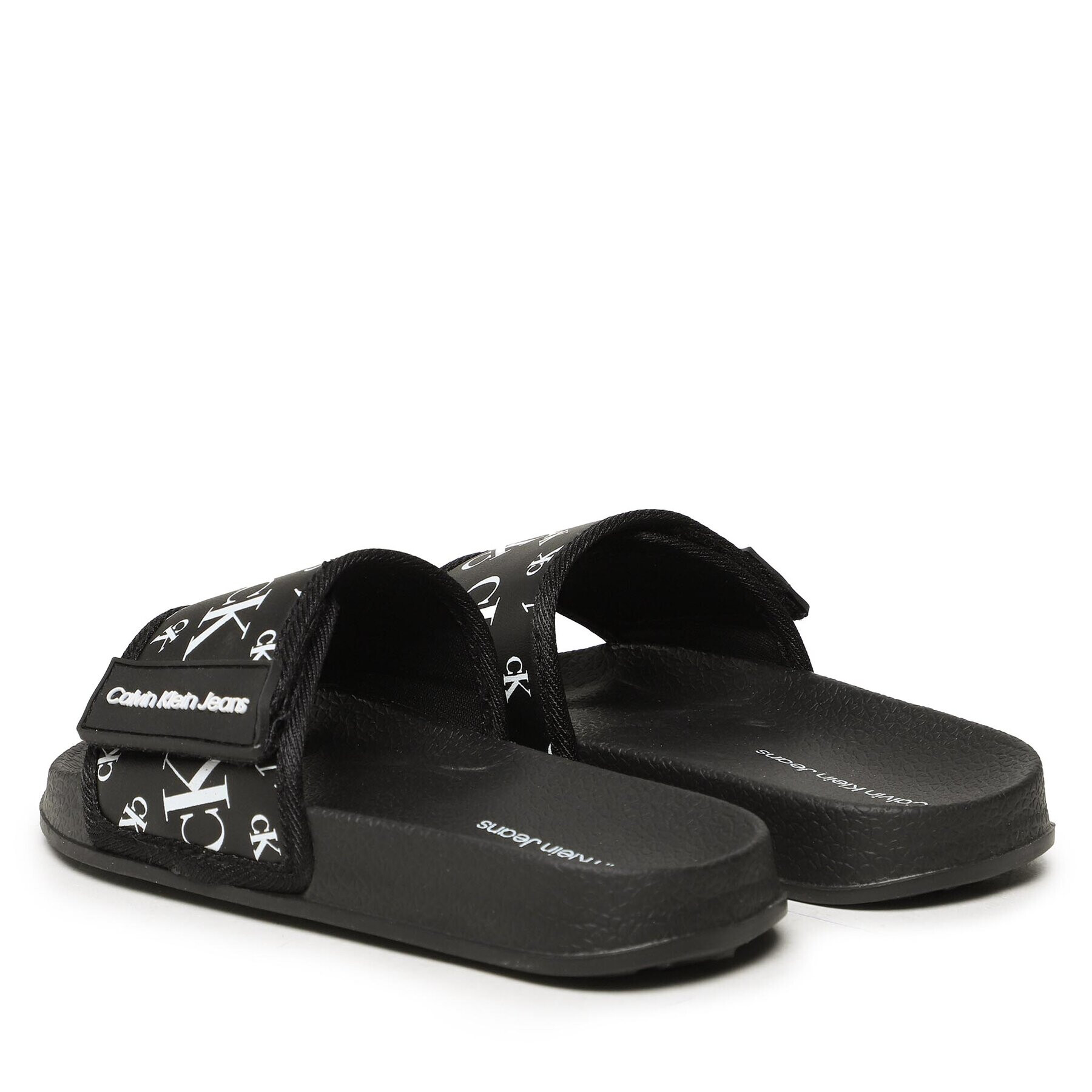 Calvin Klein Jeans Nazouváky Logo Maxi Velcro Pool Slide V3B0-80634-1172 M Černá - Pepit.cz