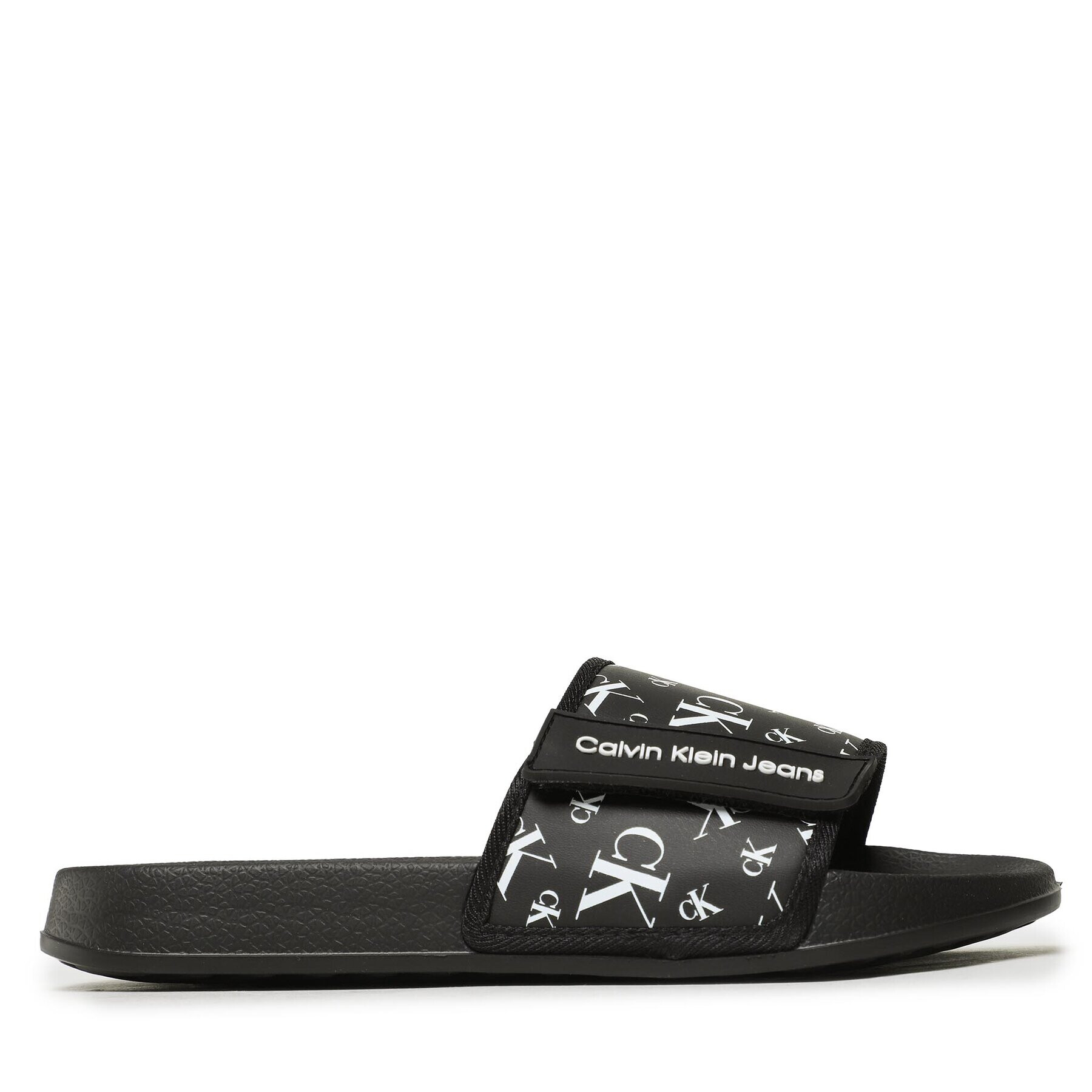 Calvin Klein Jeans Nazouváky Logo Maxi Velcro Pool Slide V3B0-80634-1172 S Černá - Pepit.cz