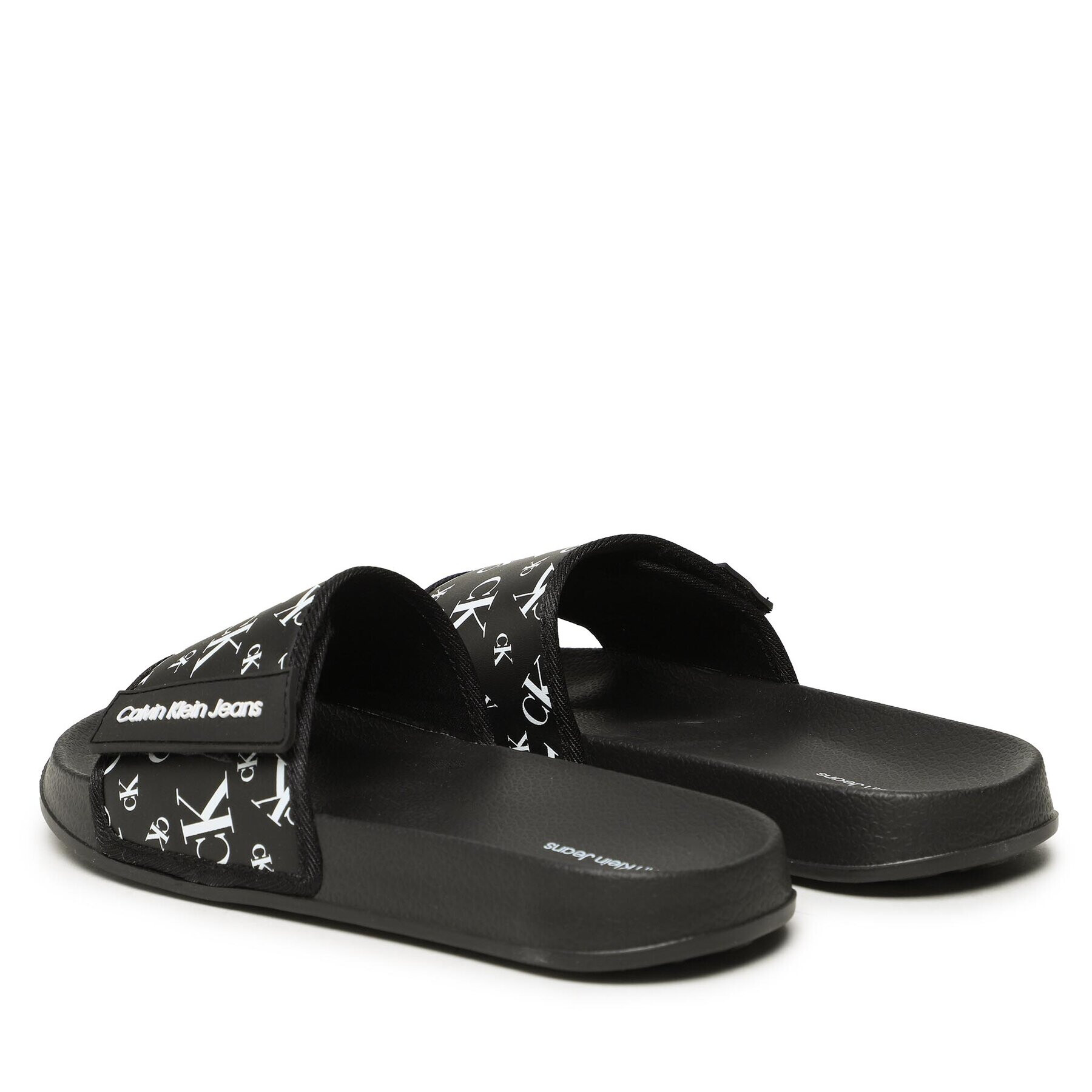 Calvin Klein Jeans Nazouváky Logo Maxi Velcro Pool Slide V3B0-80634-1172 S Černá - Pepit.cz