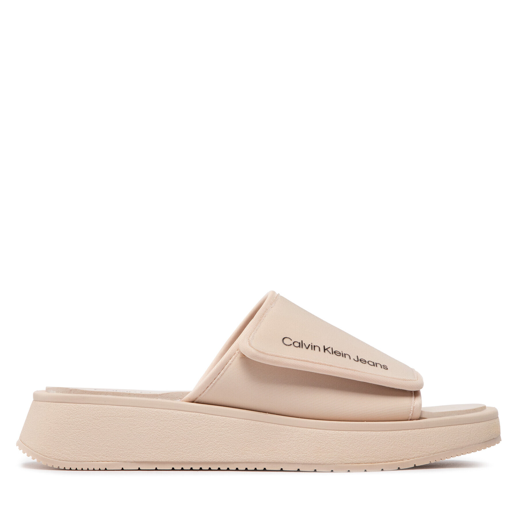 Calvin Klein Jeans Nazouváky One-Strap YW0YW00672 Béžová - Pepit.cz