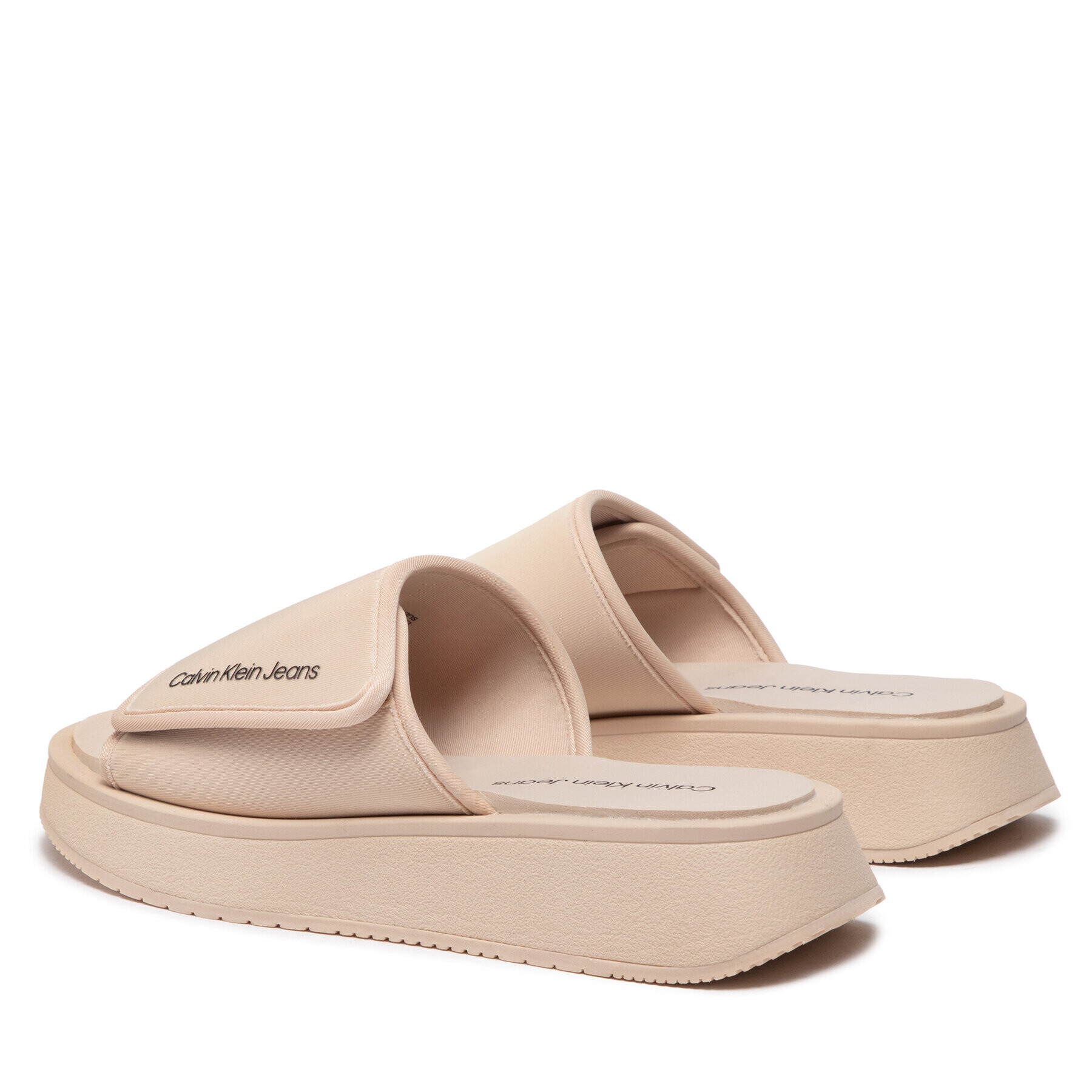 Calvin Klein Jeans Nazouváky One-Strap YW0YW00672 Béžová - Pepit.cz