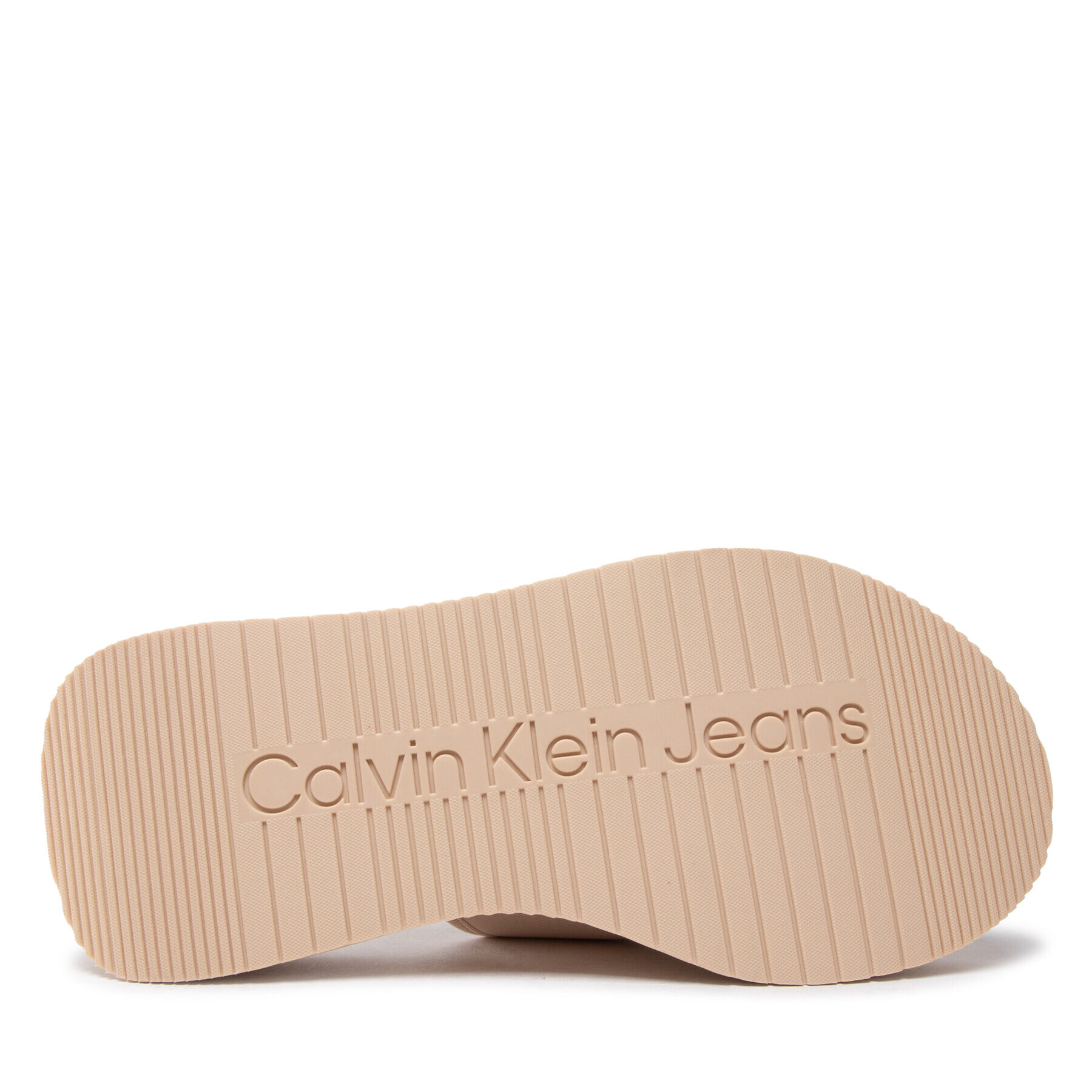 Calvin Klein Jeans Nazouváky One-Strap YW0YW00672 Béžová - Pepit.cz