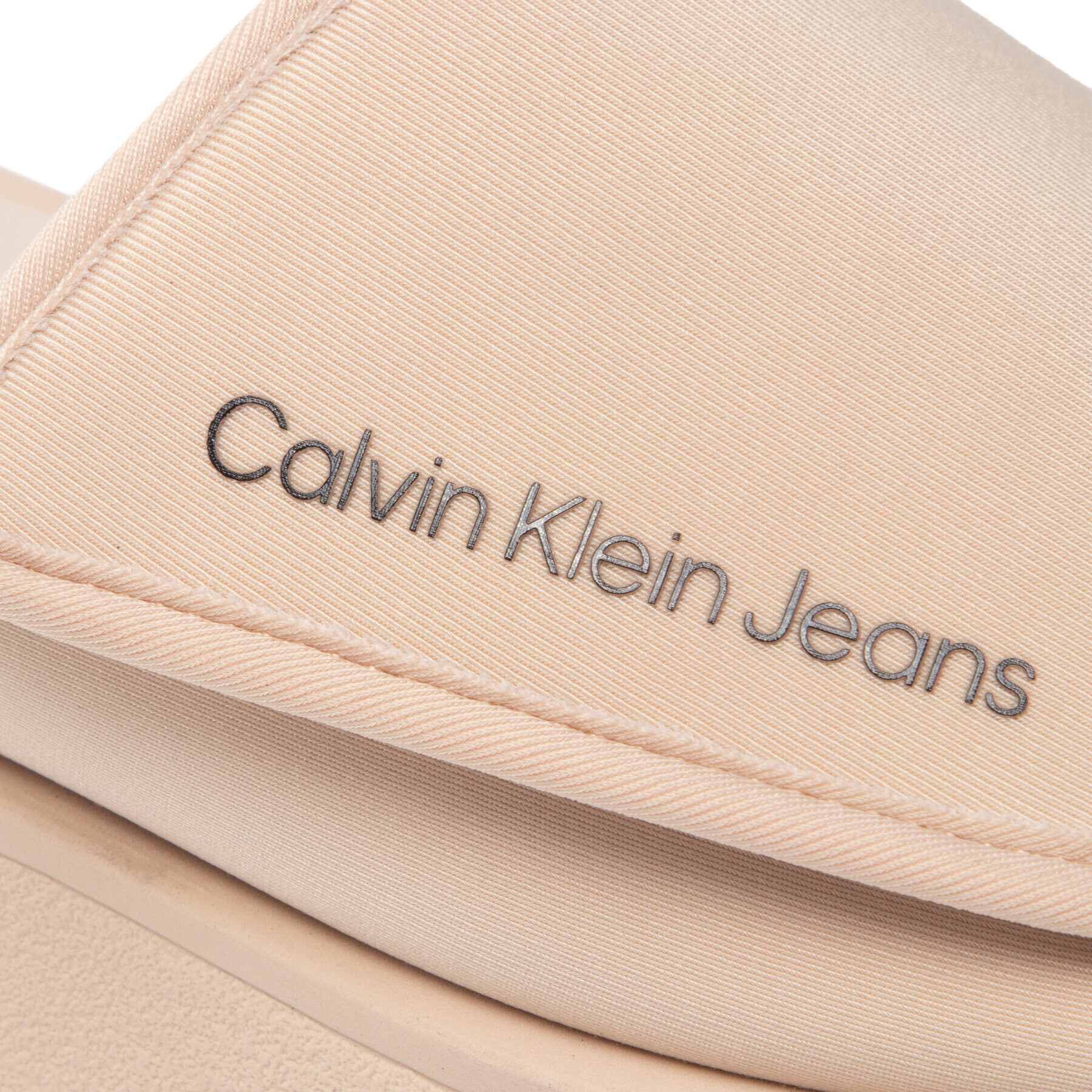 Calvin Klein Jeans Nazouváky One-Strap YW0YW00672 Béžová - Pepit.cz