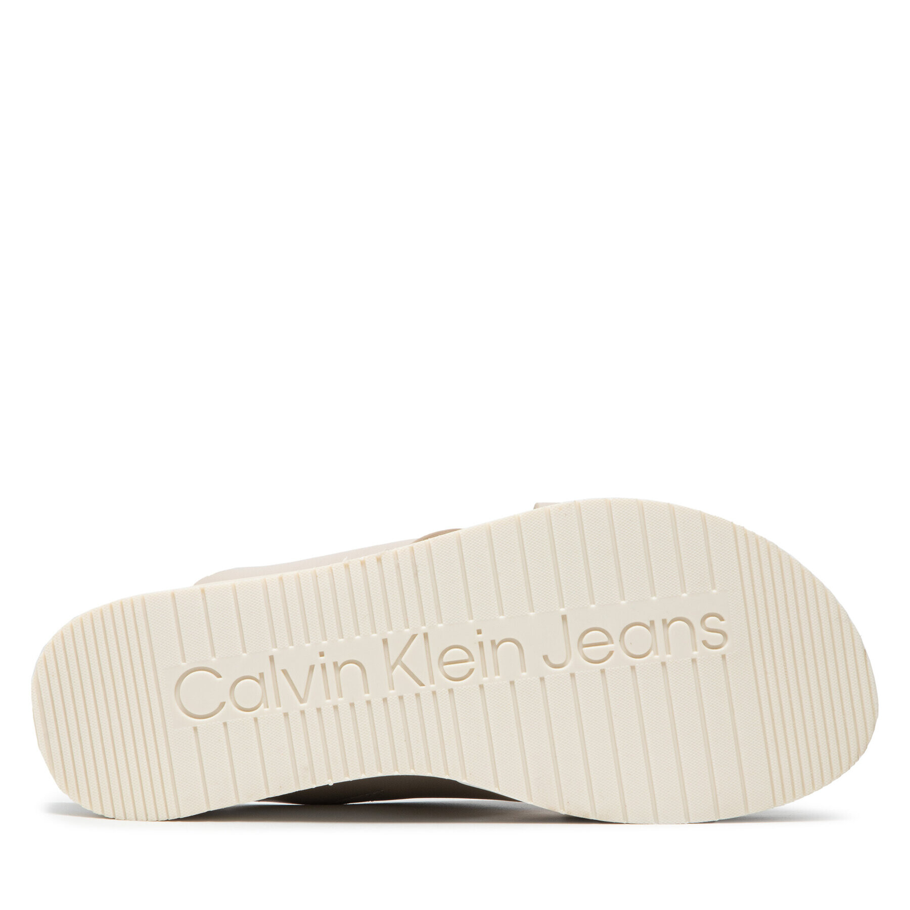 Calvin Klein Jeans Nazouváky Platform Sandal Crisscross YW0YW00562 Béžová - Pepit.cz