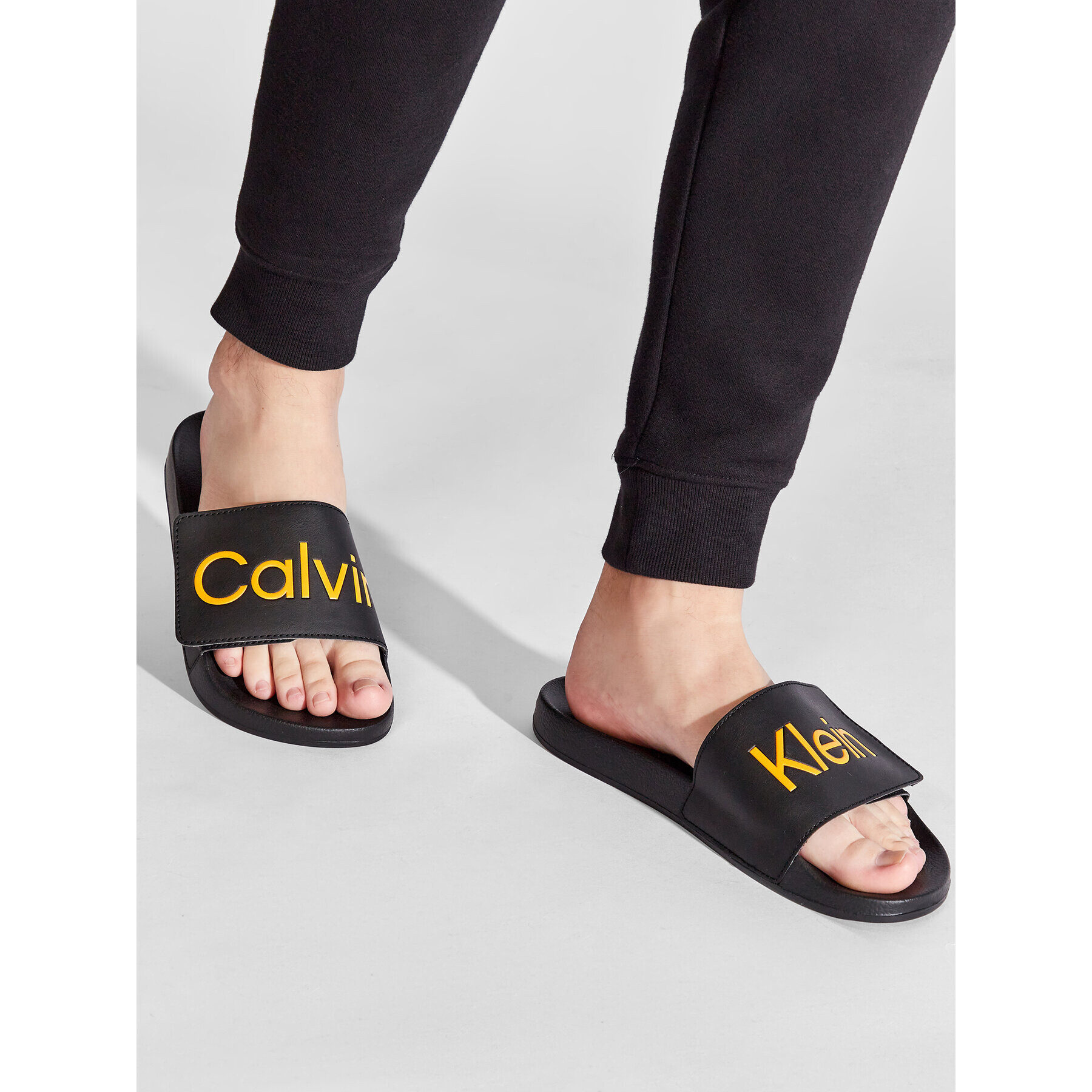 Calvin Klein Jeans Nazouváky Pool Slide Adj HM0HM00454 Černá - Pepit.cz