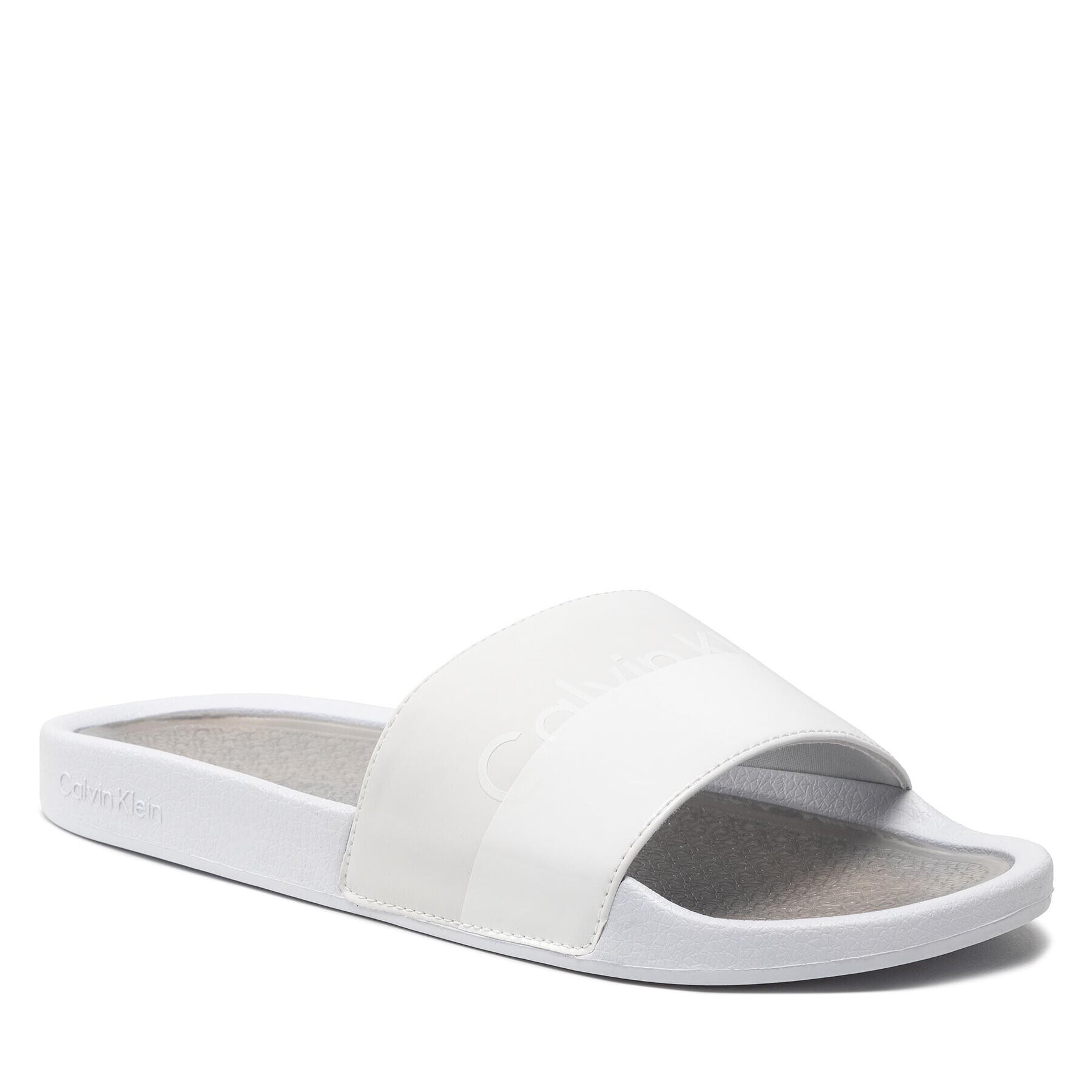 Calvin Klein Jeans Nazouváky Pool Slide Ergonomic HM0HM00548 Bílá - Pepit.cz