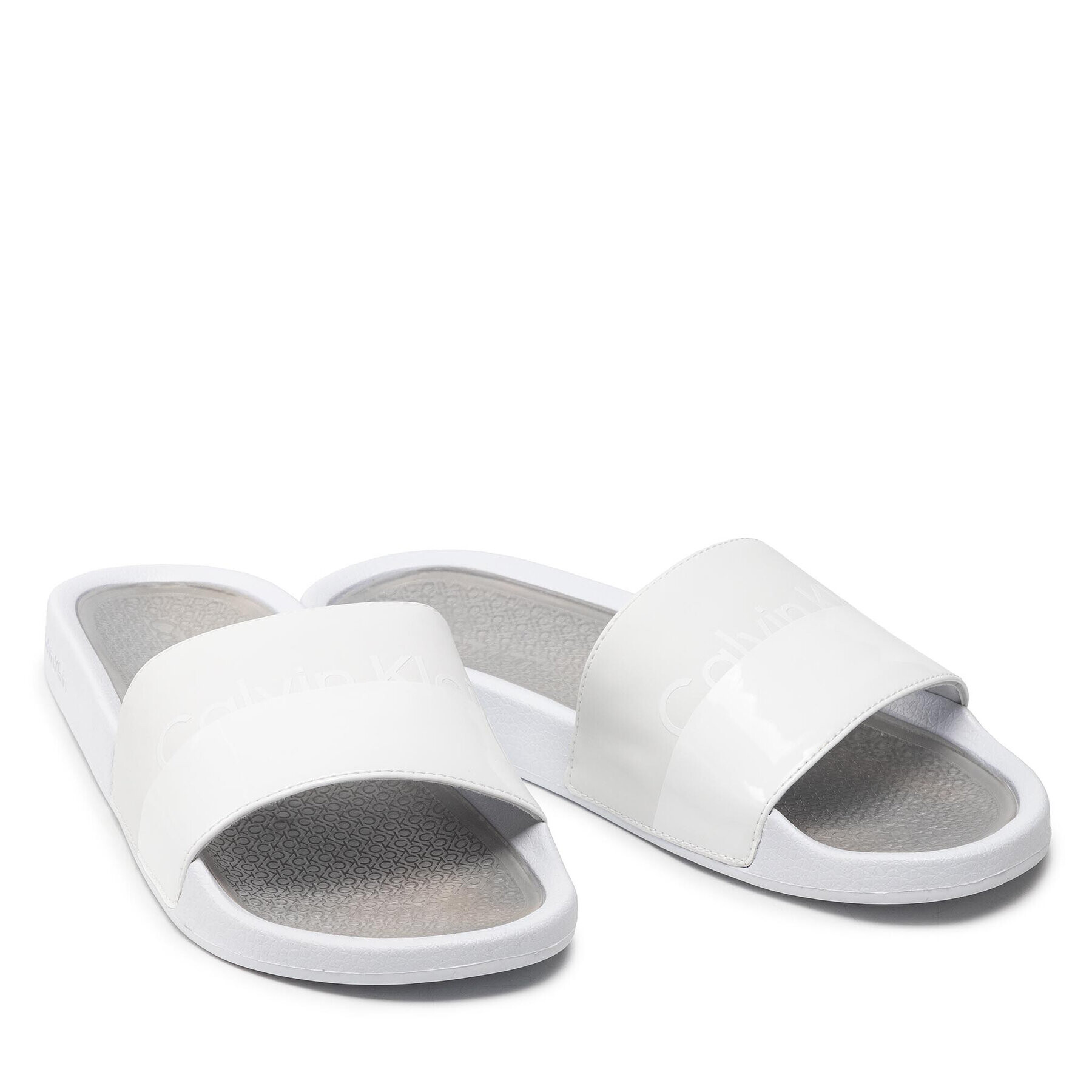 Calvin Klein Jeans Nazouváky Pool Slide Ergonomic HM0HM00548 Bílá - Pepit.cz