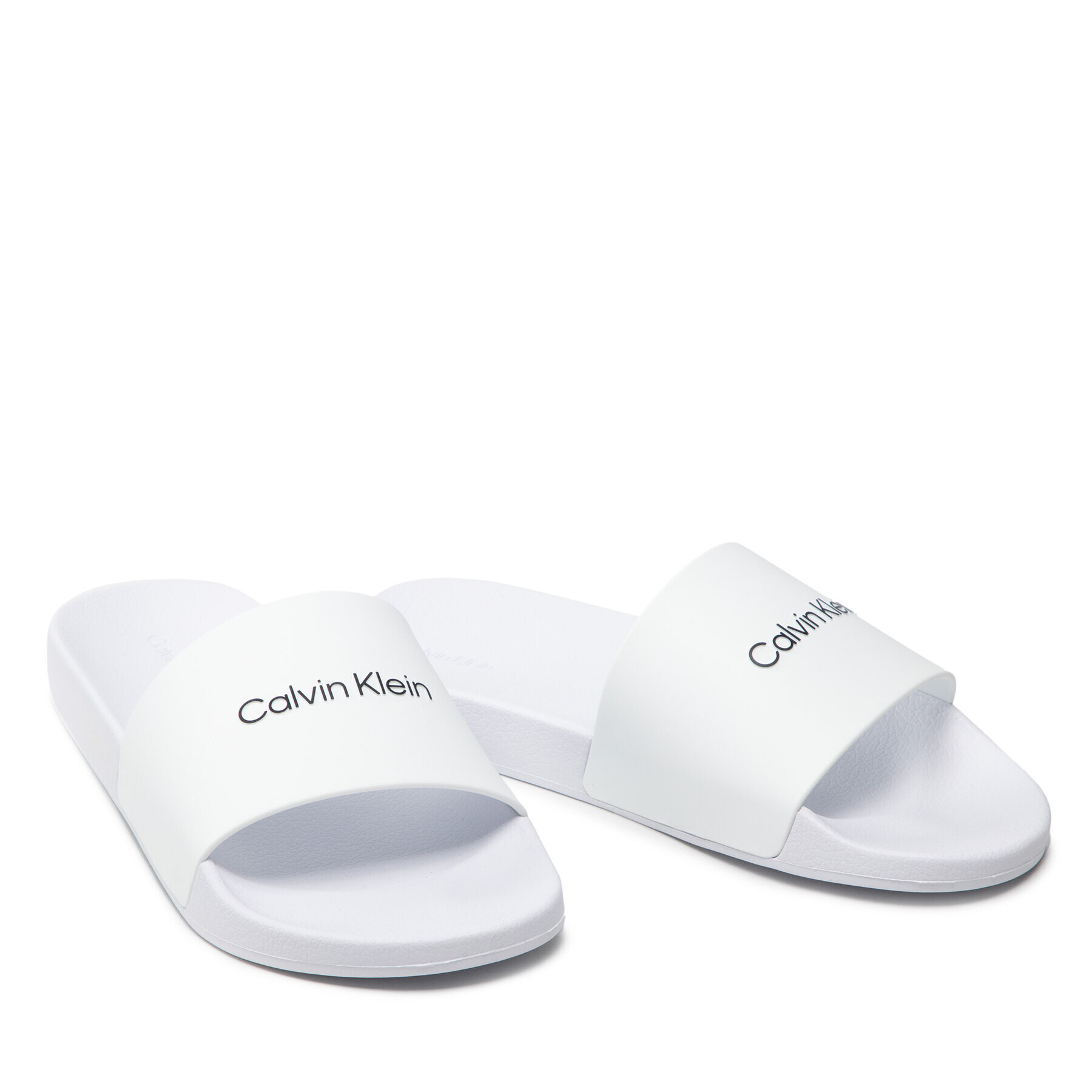 Calvin Klein Jeans Nazouváky Pool Slide HM0HM00455 Bílá - Pepit.cz