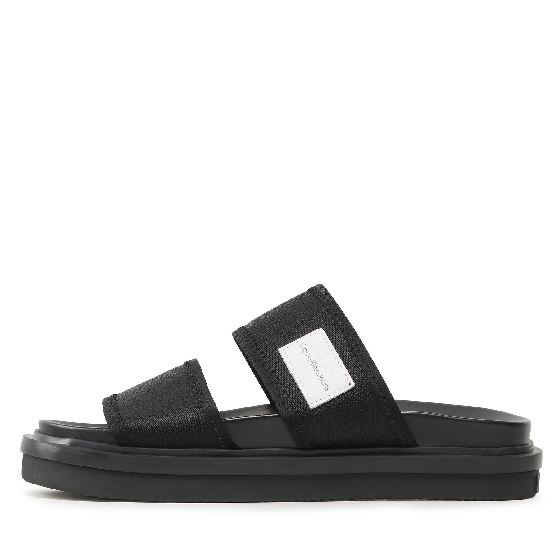 Calvin Klein Jeans Nazouváky Sandal Doublebar Badge YM0YM00642 Černá - Pepit.cz