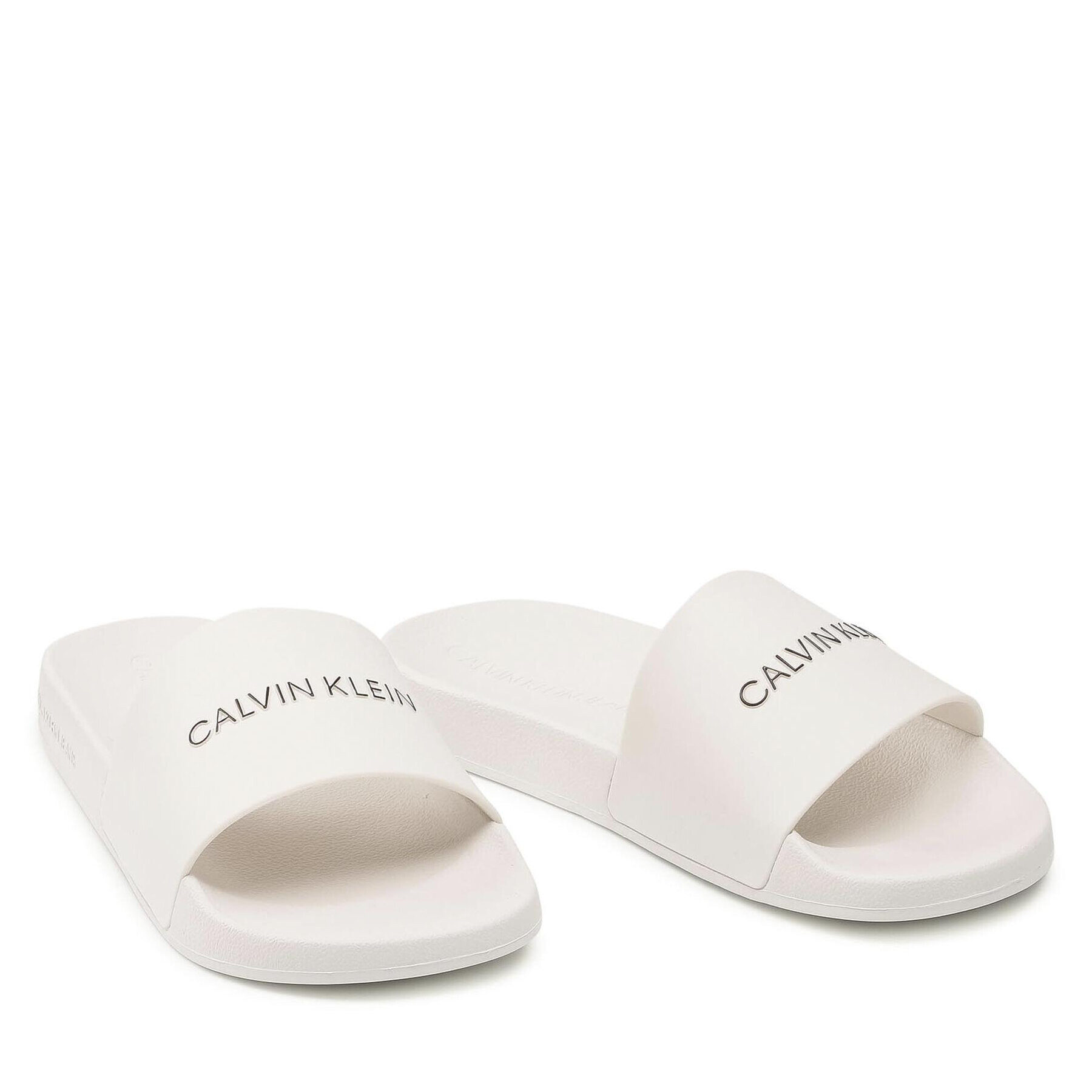 Calvin Klein Jeans Nazouváky Slide Institutional Ck Tpu YW0YW00104 Béžová - Pepit.cz