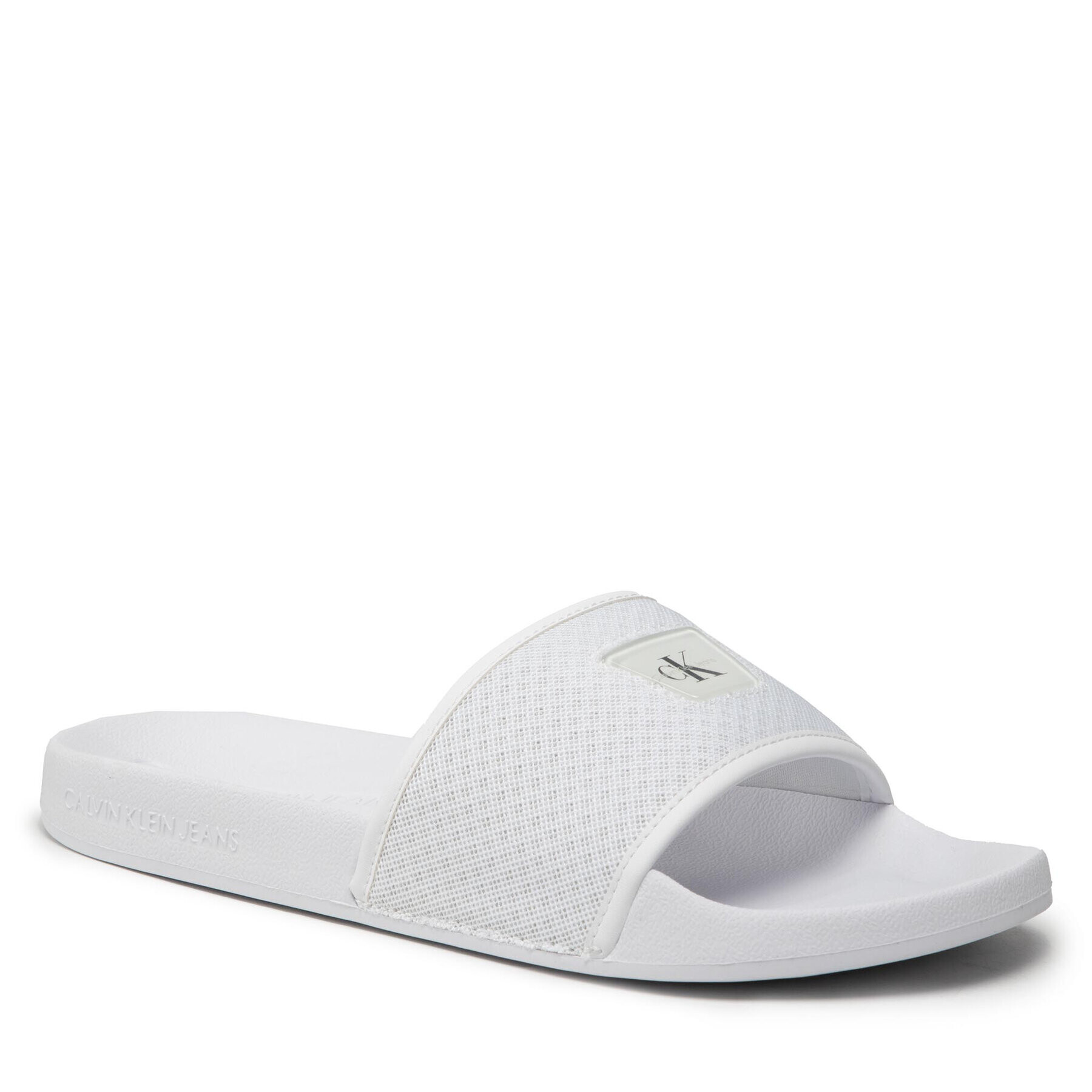 Calvin Klein Jeans Nazouváky Slide Jelly Monogram YM0YM00453 Bílá - Pepit.cz