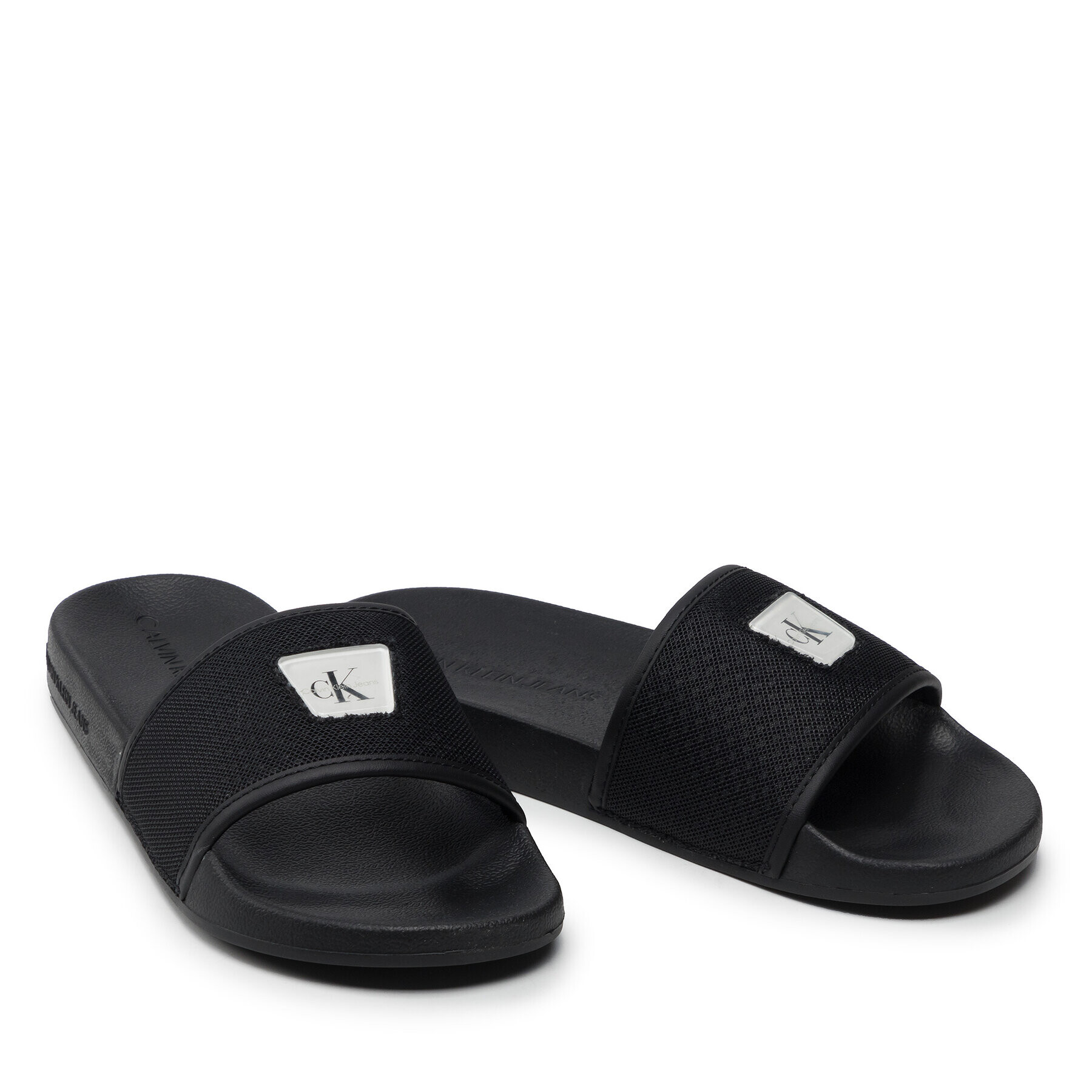 Calvin Klein Jeans Nazouváky Slide Jelly Monogram YW0YW00642 Černá - Pepit.cz