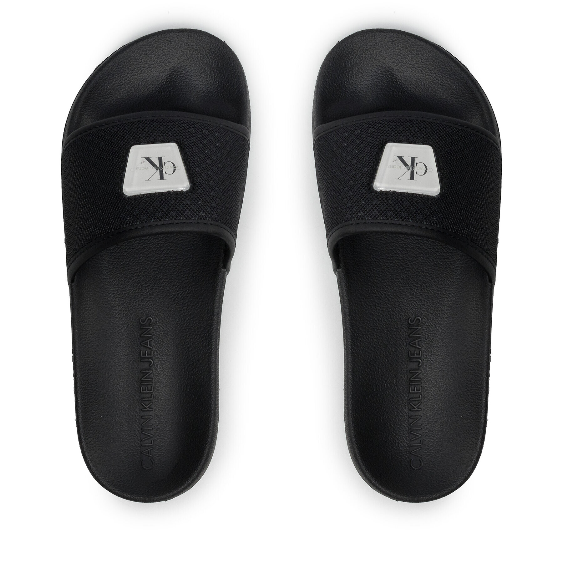 Calvin Klein Jeans Nazouváky Slide Jelly Monogram YW0YW00642 Černá - Pepit.cz