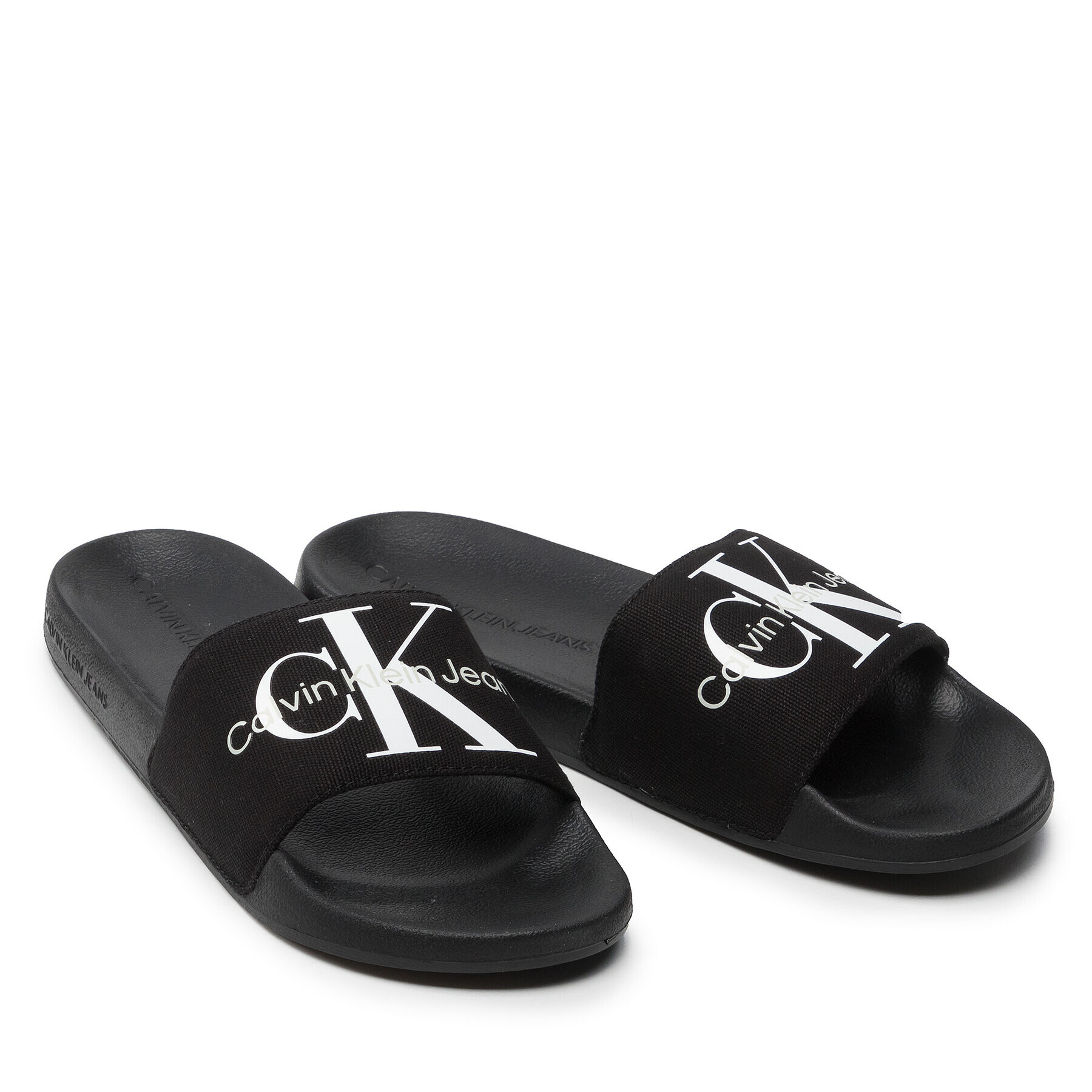 Calvin Klein Jeans Nazouváky Slide Monogram Co YM0YM0006 Černá - Pepit.cz