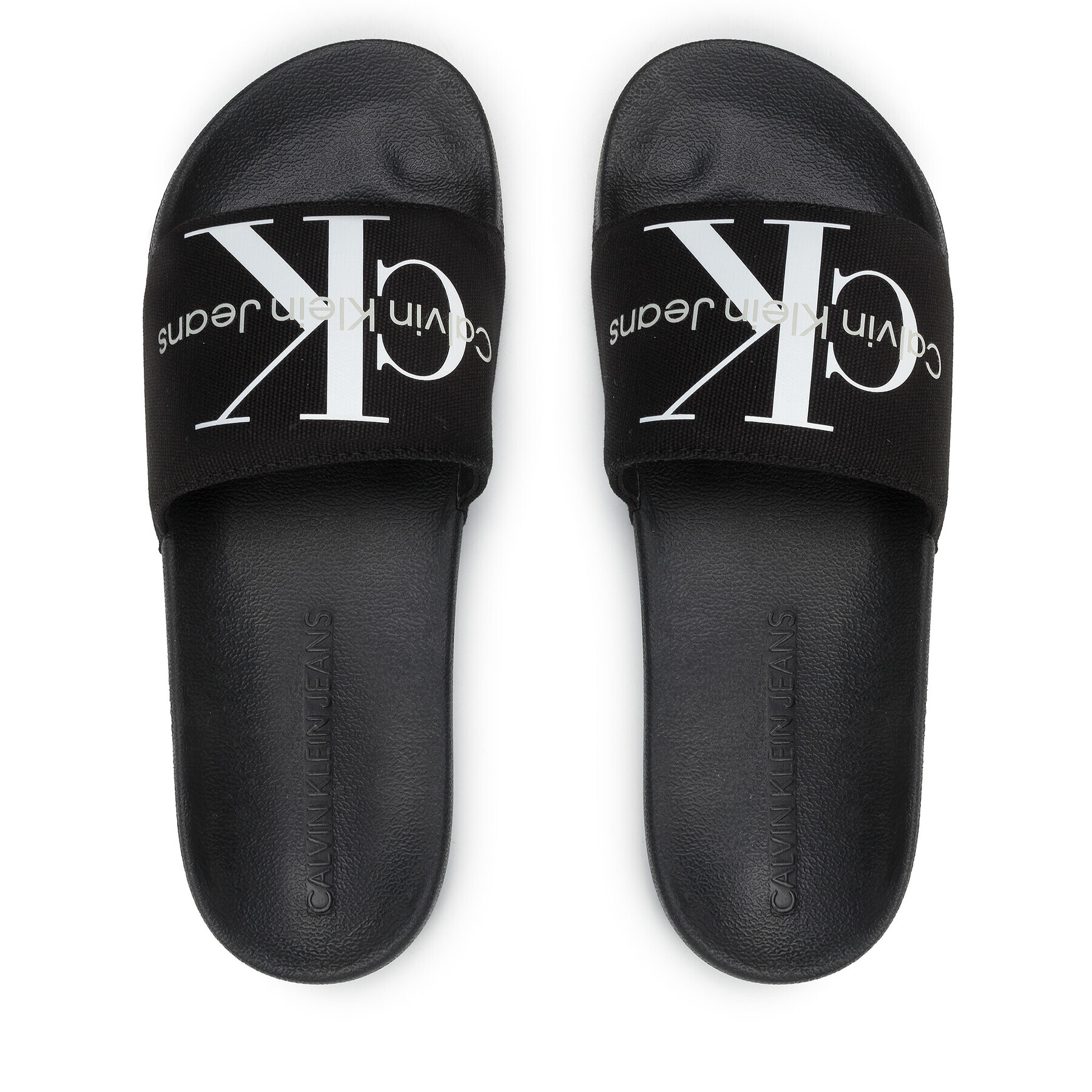 Calvin Klein Jeans Nazouváky Slide Monogram Co YM0YM0006 Černá - Pepit.cz