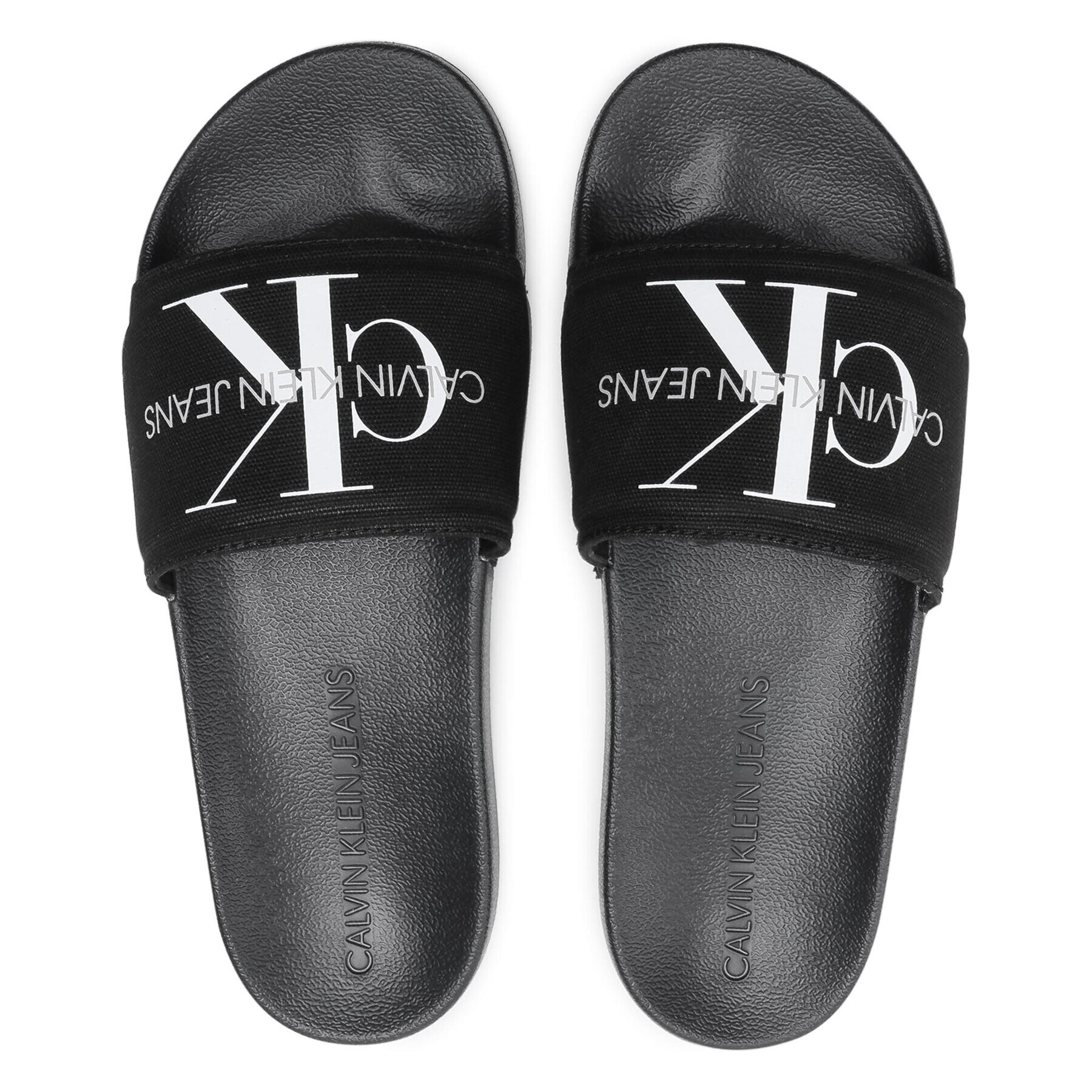 Calvin Klein Jeans Nazouváky Slide Monogram Co YM0YM00061 Černá - Pepit.cz