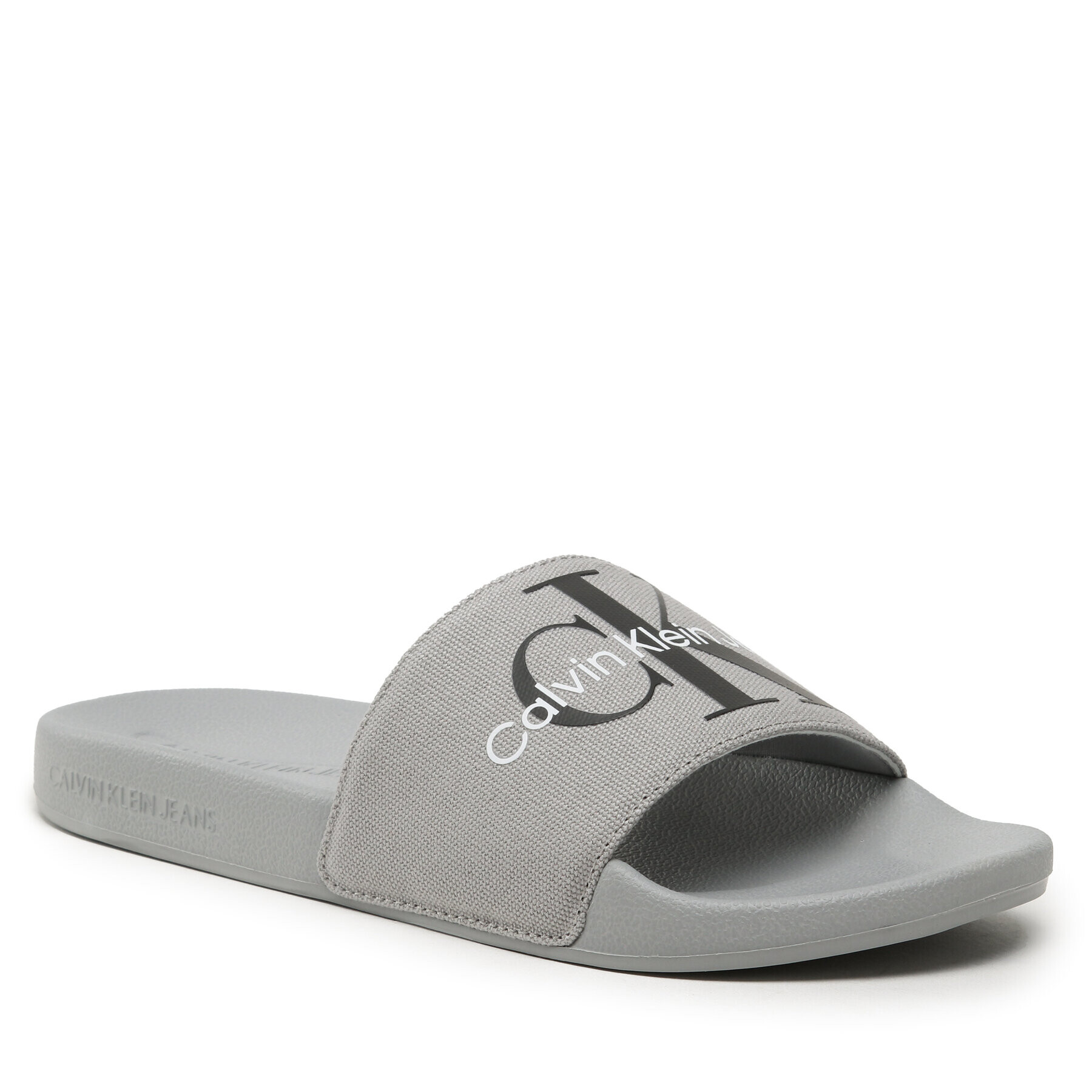 Calvin Klein Jeans Nazouváky Slide Monogram Co YM0YM00061 Šedá - Pepit.cz